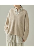 【カレンソロジー/Curensology】のウールカシミヤUネックニットプルオーバー アイボリー|ID:prp329100004710757