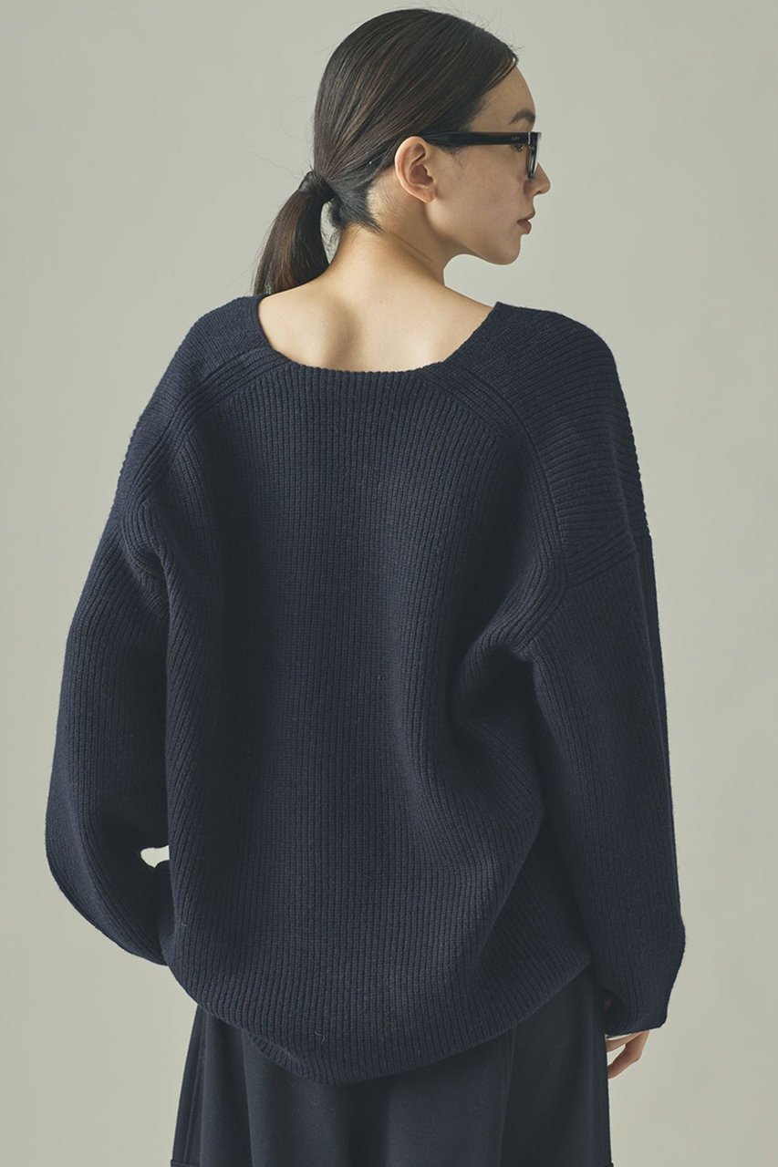 【カレンソロジー/Curensology】のウールカシミヤUネックニットプルオーバー 人気、トレンドファッション・服の通販 founy(ファニー) 　ファッション　Fashion　レディースファッション　Fashion for Women　トップス・カットソー　Cut & Sew Tops　ニット　Knit Tops & Sweaters　カジュアルプルオーバー・ニットトップス　Pullovers & Knit Tops / Casual Pullovers　なめらか　Smooth, Silky Texture　ボトム　Bottoms, Lower Wear　ミドル　Middle Length, Mid Height　新作・新入荷　New Arrivals / New In　畦　Ribbed Knit　other-4|ID: prp329100004710757 ipo3291000000034028067