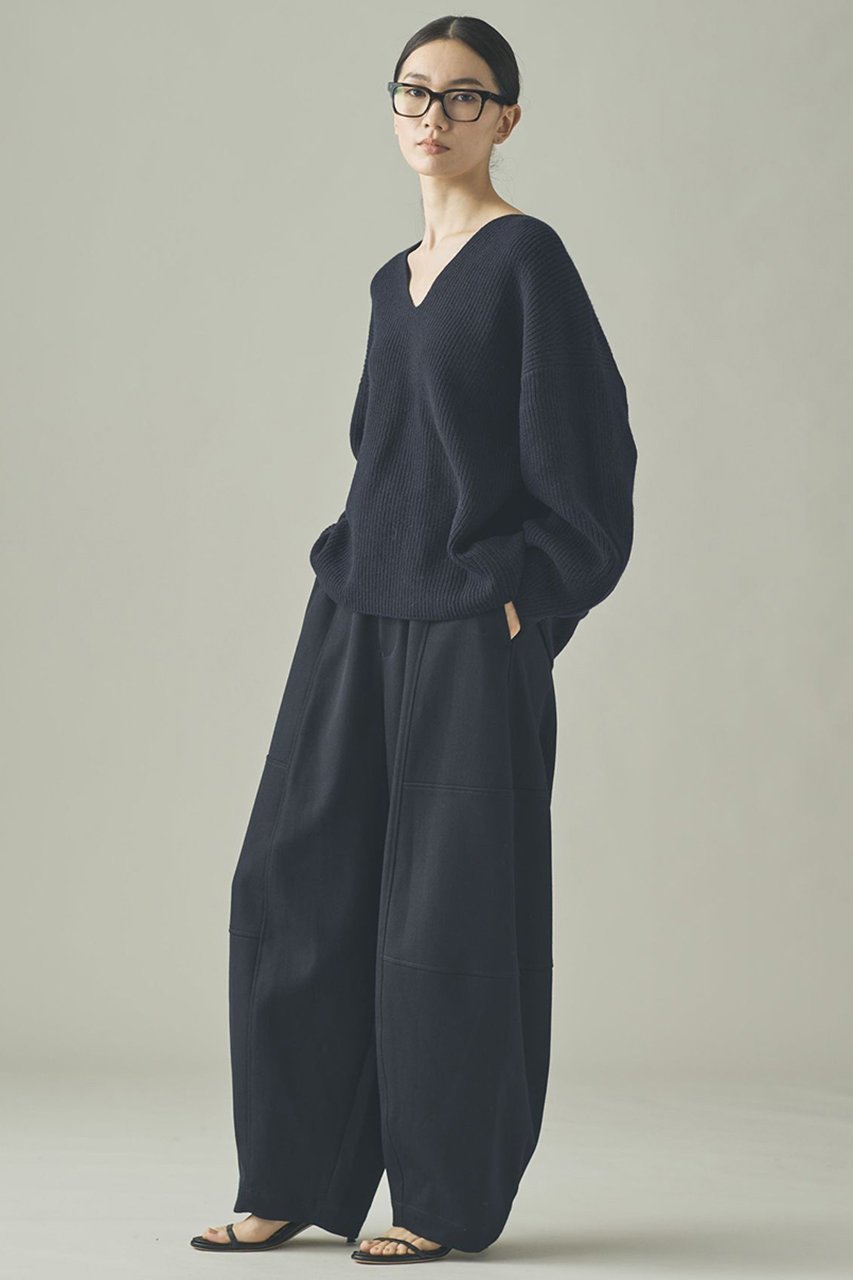 【カレンソロジー/Curensology】のウールカシミヤUネックニットプルオーバー 人気、トレンドファッション・服の通販 founy(ファニー) 　ファッション　Fashion　レディースファッション　Fashion for Women　トップス・カットソー　Cut & Sew Tops　ニット　Knit Tops & Sweaters　カジュアルプルオーバー・ニットトップス　Pullovers & Knit Tops / Casual Pullovers　なめらか　Smooth, Silky Texture　ボトム　Bottoms, Lower Wear　ミドル　Middle Length, Mid Height　新作・新入荷　New Arrivals / New In　畦　Ribbed Knit　other-6|ID: prp329100004710757 ipo3291000000034028069