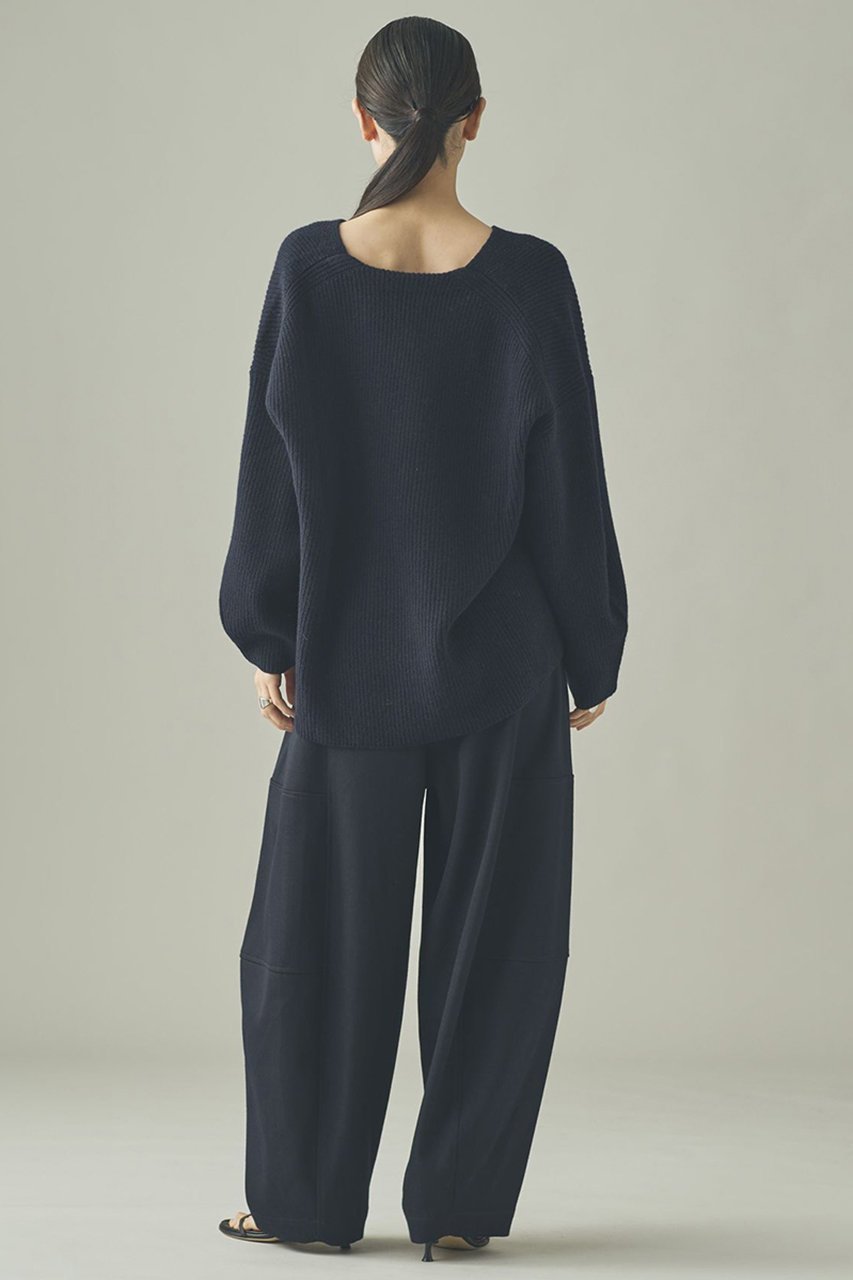【カレンソロジー/Curensology】のウールカシミヤUネックニットプルオーバー 人気、トレンドファッション・服の通販 founy(ファニー) 　ファッション　Fashion　レディースファッション　Fashion for Women　トップス・カットソー　Cut & Sew Tops　ニット　Knit Tops & Sweaters　カジュアルプルオーバー・ニットトップス　Pullovers & Knit Tops / Casual Pullovers　なめらか　Smooth, Silky Texture　ボトム　Bottoms, Lower Wear　ミドル　Middle Length, Mid Height　新作・新入荷　New Arrivals / New In　畦　Ribbed Knit　other-7|ID: prp329100004710757 ipo3291000000034028070