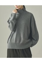 【カレンソロジー/Curensology】のウールカシミヤタートルネックニットプルオーバー グレー|ID:prp329100004710759