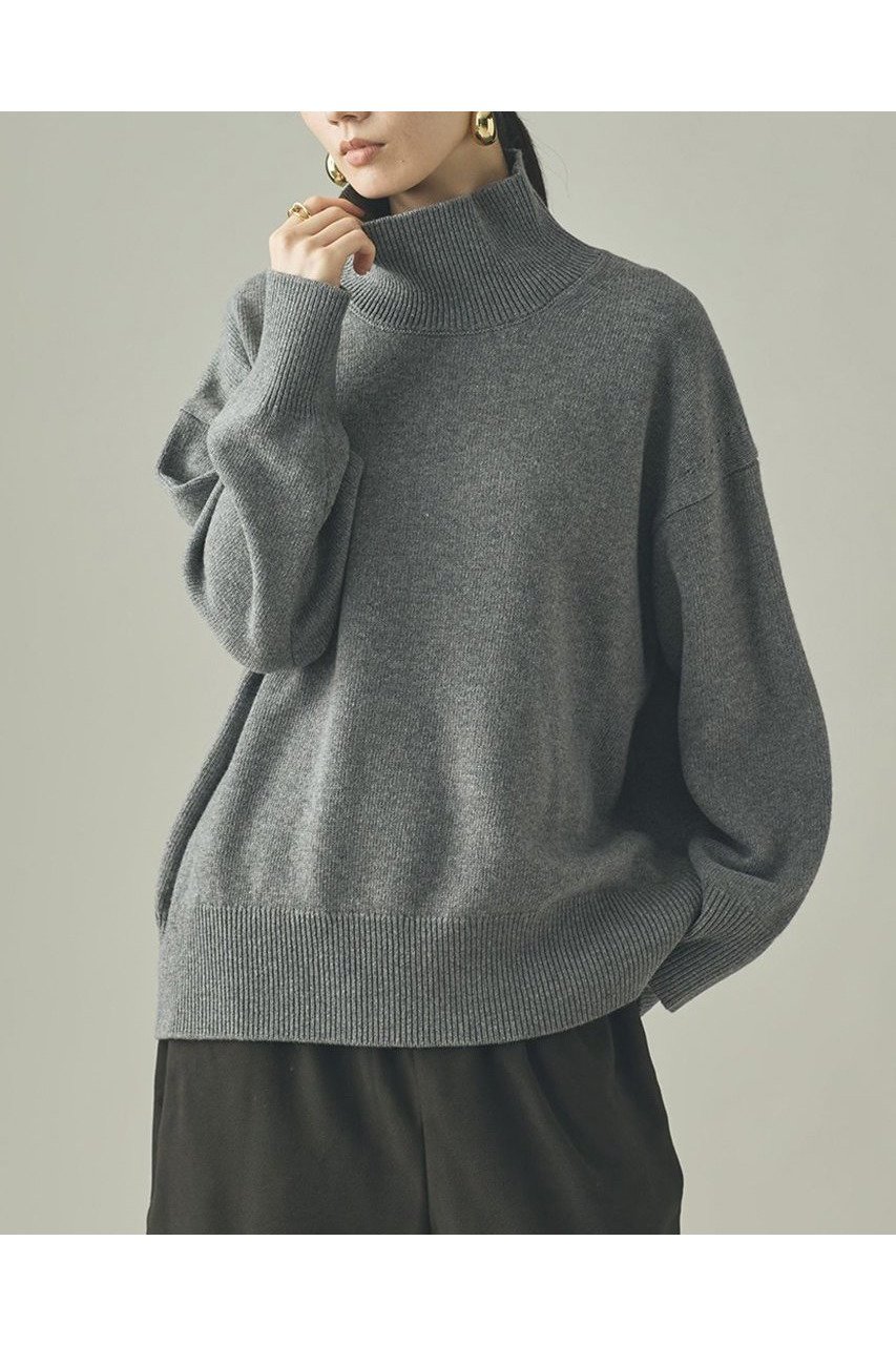 【カレンソロジー/Curensology】のウールカシミヤタートルネックニットプルオーバー インテリア・キッズ・メンズ・レディースファッション・服の通販 founy(ファニー) 　ファッション　Fashion　レディースファッション　Fashion for Women　トップス・カットソー　Cut & Sew Tops　ニット　Knit Tops & Sweaters　カジュアルプルオーバー・ニットトップス　Pullovers & Knit Tops / Casual Pullovers　タートルネック・ハイネックトップス　Turtlenecks & High-Neck Tops　なめらか　Smooth, Silky Texture　タートルネック　Turtleneck, High Neck　ボトム　Bottoms, Lower Wear　新作・新入荷　New Arrivals / New In　グレー|ID: prp329100004710759 ipo3291000000034028073