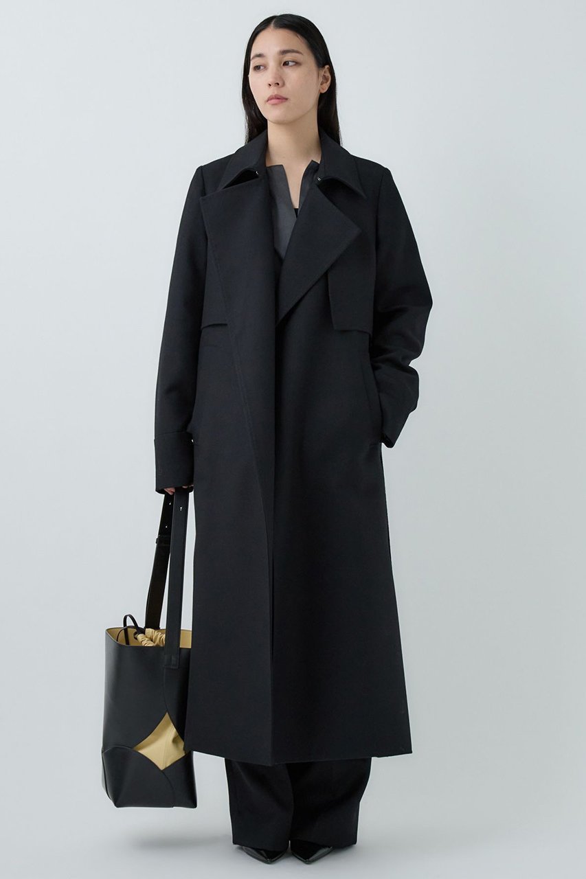 【カオス/Chaos】のバリストコート 人気、トレンドファッション・服の通販 founy(ファニー) 　ファッション　Fashion　レディースファッション　Fashion for Women　アウター　Coat / Outerwear Collection　コート・ロングコート・ピーコート　Long Coats, Peacoats & More　ウォーム　Warm Fabric　コンパクト　Compact, Small Size　ストレート　Straight, Straight Cut　スリット　Slit, Slit Detail　スーツ　Suit, Formalwear　メランジ　Melange, Mixed Yarn　ロング　Long, Long-Length　新作・新入荷　New Arrivals / New In　other-2|ID: prp329100004710761 ipo3291000000034028092