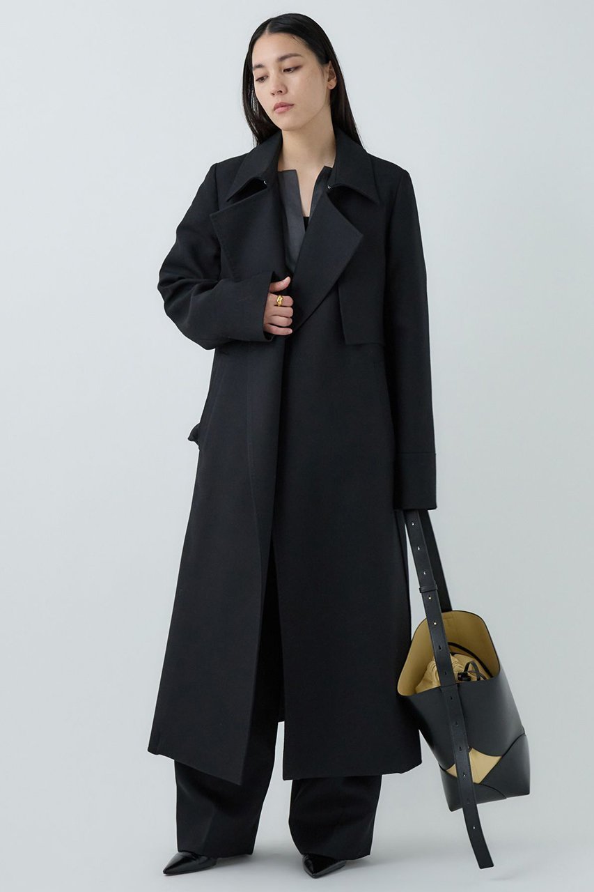 【カオス/Chaos】のバリストコート 人気、トレンドファッション・服の通販 founy(ファニー) 　ファッション　Fashion　レディースファッション　Fashion for Women　アウター　Coat / Outerwear Collection　コート・ロングコート・ピーコート　Long Coats, Peacoats & More　ウォーム　Warm Fabric　コンパクト　Compact, Small Size　ストレート　Straight, Straight Cut　スリット　Slit, Slit Detail　スーツ　Suit, Formalwear　メランジ　Melange, Mixed Yarn　ロング　Long, Long-Length　新作・新入荷　New Arrivals / New In　other-3|ID: prp329100004710761 ipo3291000000034028093