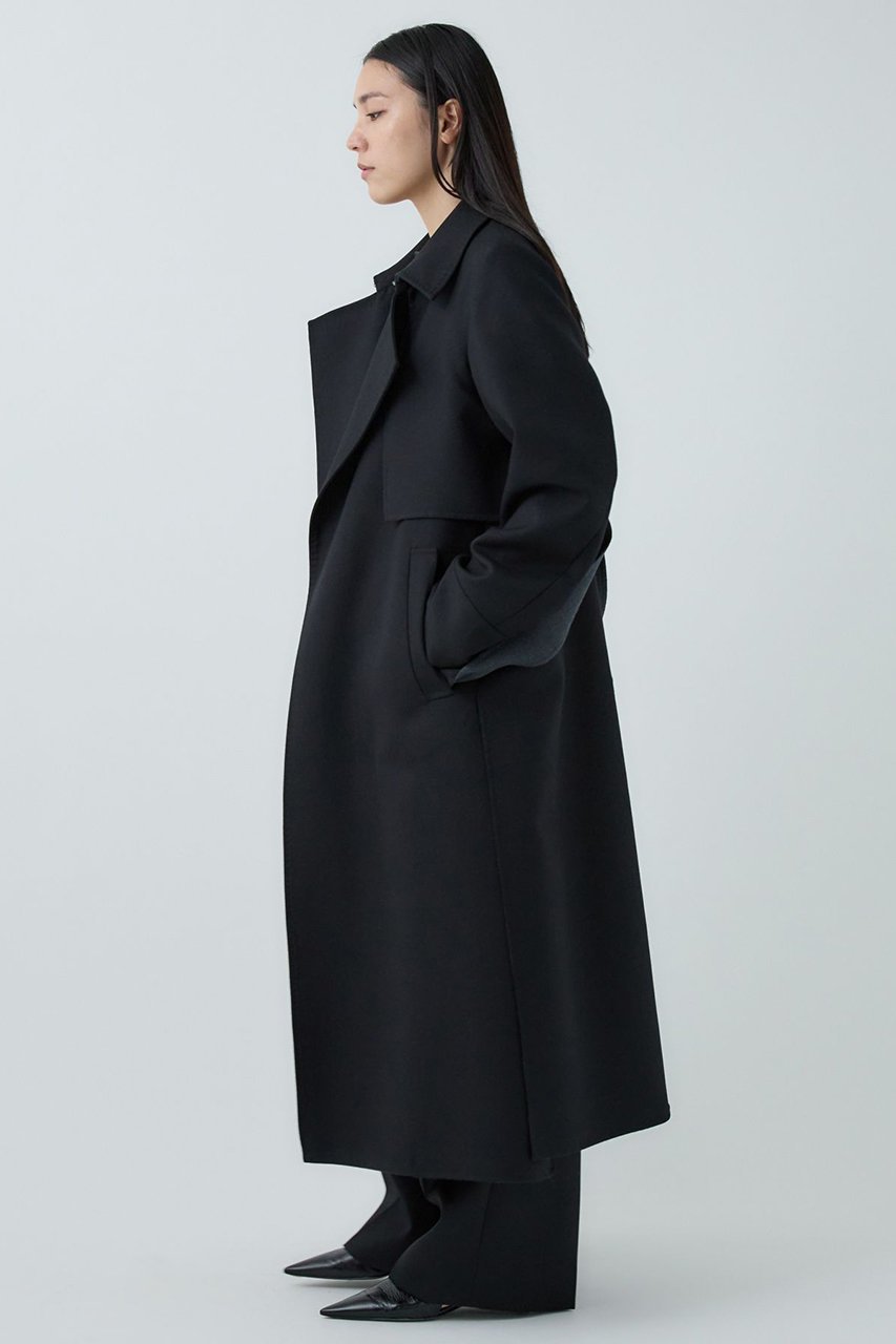 【カオス/Chaos】のバリストコート 人気、トレンドファッション・服の通販 founy(ファニー) 　ファッション　Fashion　レディースファッション　Fashion for Women　アウター　Coat / Outerwear Collection　コート・ロングコート・ピーコート　Long Coats, Peacoats & More　ウォーム　Warm Fabric　コンパクト　Compact, Small Size　ストレート　Straight, Straight Cut　スリット　Slit, Slit Detail　スーツ　Suit, Formalwear　メランジ　Melange, Mixed Yarn　ロング　Long, Long-Length　新作・新入荷　New Arrivals / New In　other-4|ID: prp329100004710761 ipo3291000000034028094