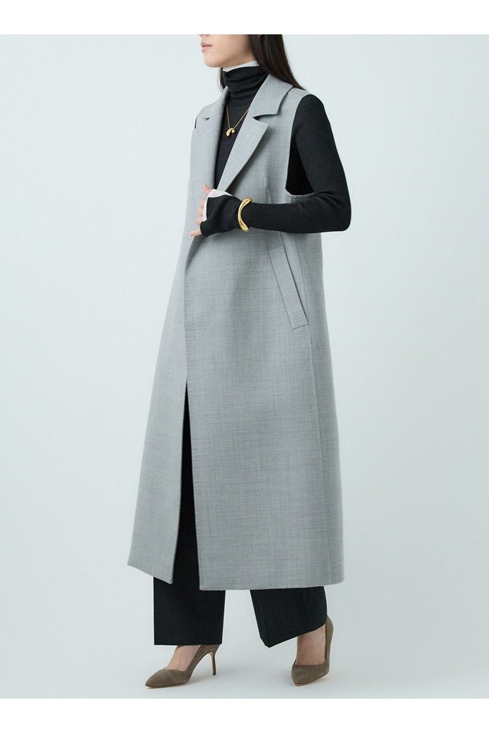 【カオス/Chaos】のバリストベスト インテリア・キッズ・メンズ・レディースファッション・服の通販 founy(ファニー) https://founy.com/ ファッション Fashion レディースファッション Fashion for Women アウター Coat / Outerwear Collection レディースジャケット・軽アウター Jackets ウォーム Warm Fabric ジャケット Jacket, Outerwear スーツ Suit, Formalwear ベスト Vest, Waistcoat メランジ Melange, Mixed Yarn ロング Long, Long-Length 新作・新入荷 New Arrivals / New In |ID: prp329100004710762 ipo3291000000034028099