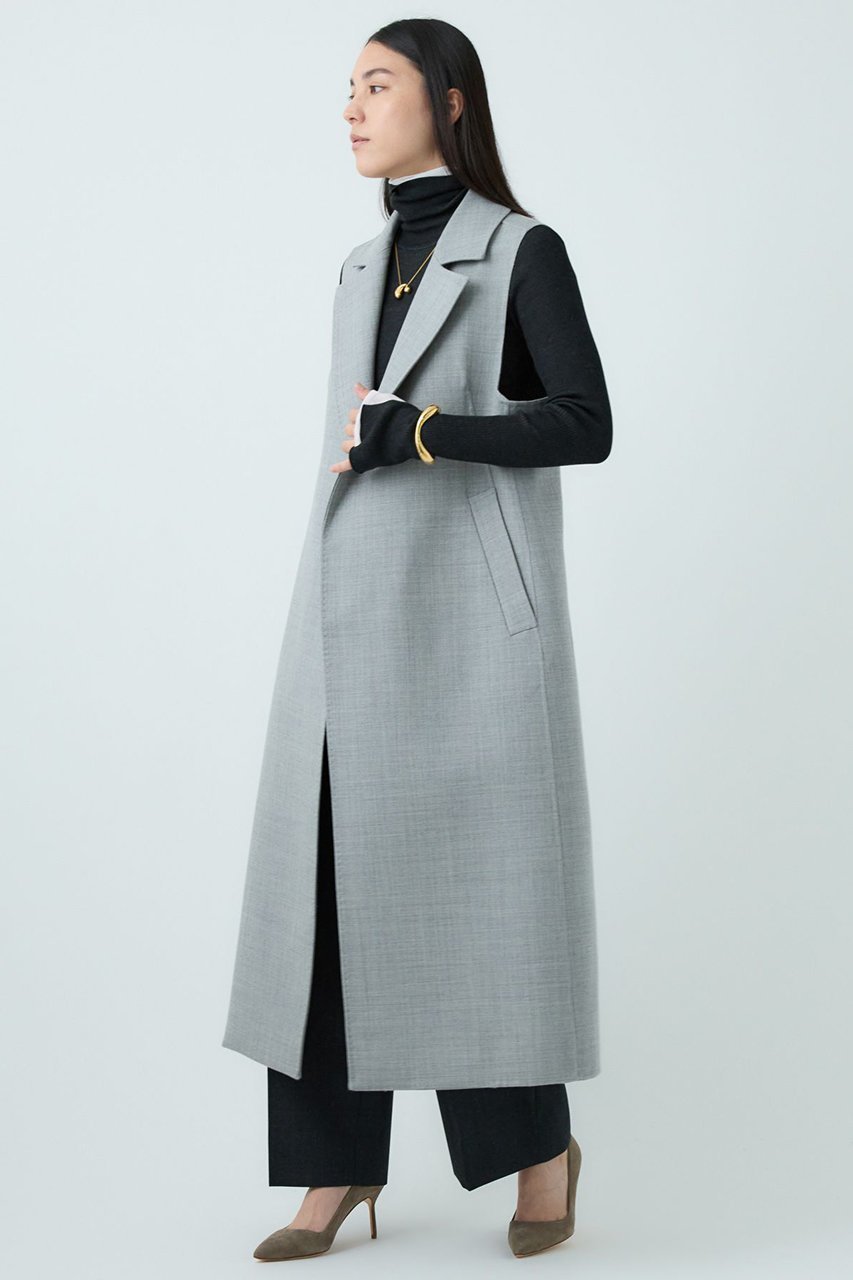 【カオス/Chaos】のバリストベスト 人気、トレンドファッション・服の通販 founy(ファニー) 　ファッション　Fashion　レディースファッション　Fashion for Women　アウター　Coat / Outerwear Collection　レディースジャケット・軽アウター　Jackets　ウォーム　Warm Fabric　ジャケット　Jacket, Outerwear　スーツ　Suit, Formalwear　ベスト　Vest, Waistcoat　メランジ　Melange, Mixed Yarn　ロング　Long, Long-Length　新作・新入荷　New Arrivals / New In　 other-1|ID: prp329100004710762 ipo3291000000034028099