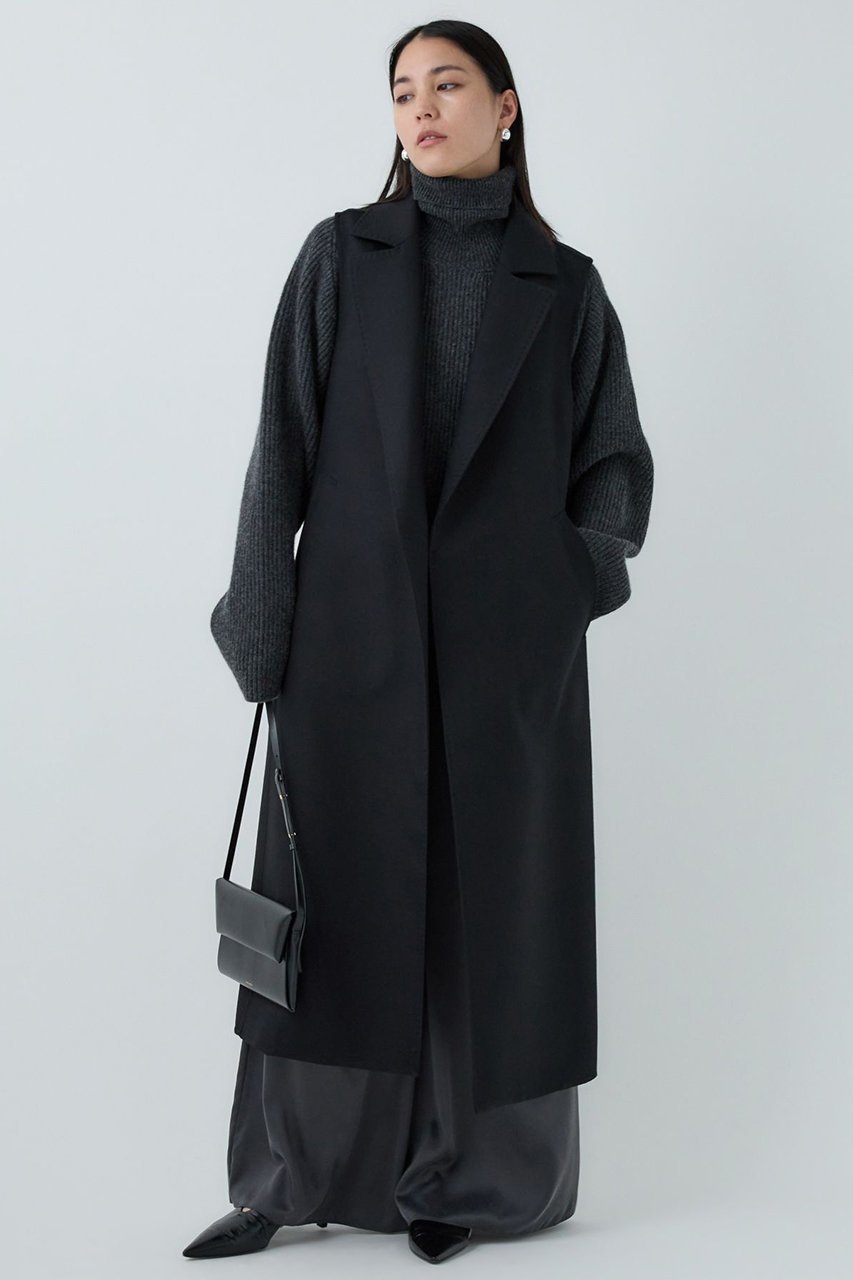 【カオス/Chaos】のバリストベスト インテリア・キッズ・メンズ・レディースファッション・服の通販 founy(ファニー) 　ファッション　Fashion　レディースファッション　Fashion for Women　アウター　Coat / Outerwear Collection　レディースジャケット・軽アウター　Jackets　ウォーム　Warm Fabric　ジャケット　Jacket, Outerwear　スーツ　Suit, Formalwear　ベスト　Vest, Waistcoat　メランジ　Melange, Mixed Yarn　ロング　Long, Long-Length　新作・新入荷　New Arrivals / New In　ブラックチャコール|ID: prp329100004710762 ipo3291000000034028103