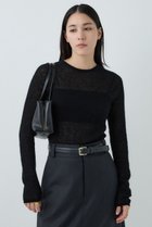 【カオス/Chaos】のフロットニットプルオーバー 人気、トレンドファッション・服の通販 founy(ファニー) ファッション Fashion レディースファッション Fashion for Women トップス・カットソー Cut & Sew Tops ニット Knit Tops & Sweaters カジュアルプルオーバー・ニットトップス Pullovers & Knit Tops / Casual Pullovers コンパクト Compact, Small Size シアー Sheer, See-Through ホールガーメント WholeGarment, Seamless Knit ミックス Mix, Mixed Style ループ Loop, Loop Knit 新作・新入荷 New Arrivals / New In thumbnail ブラック|ID: prp329100004710764 ipo3291000000034028120