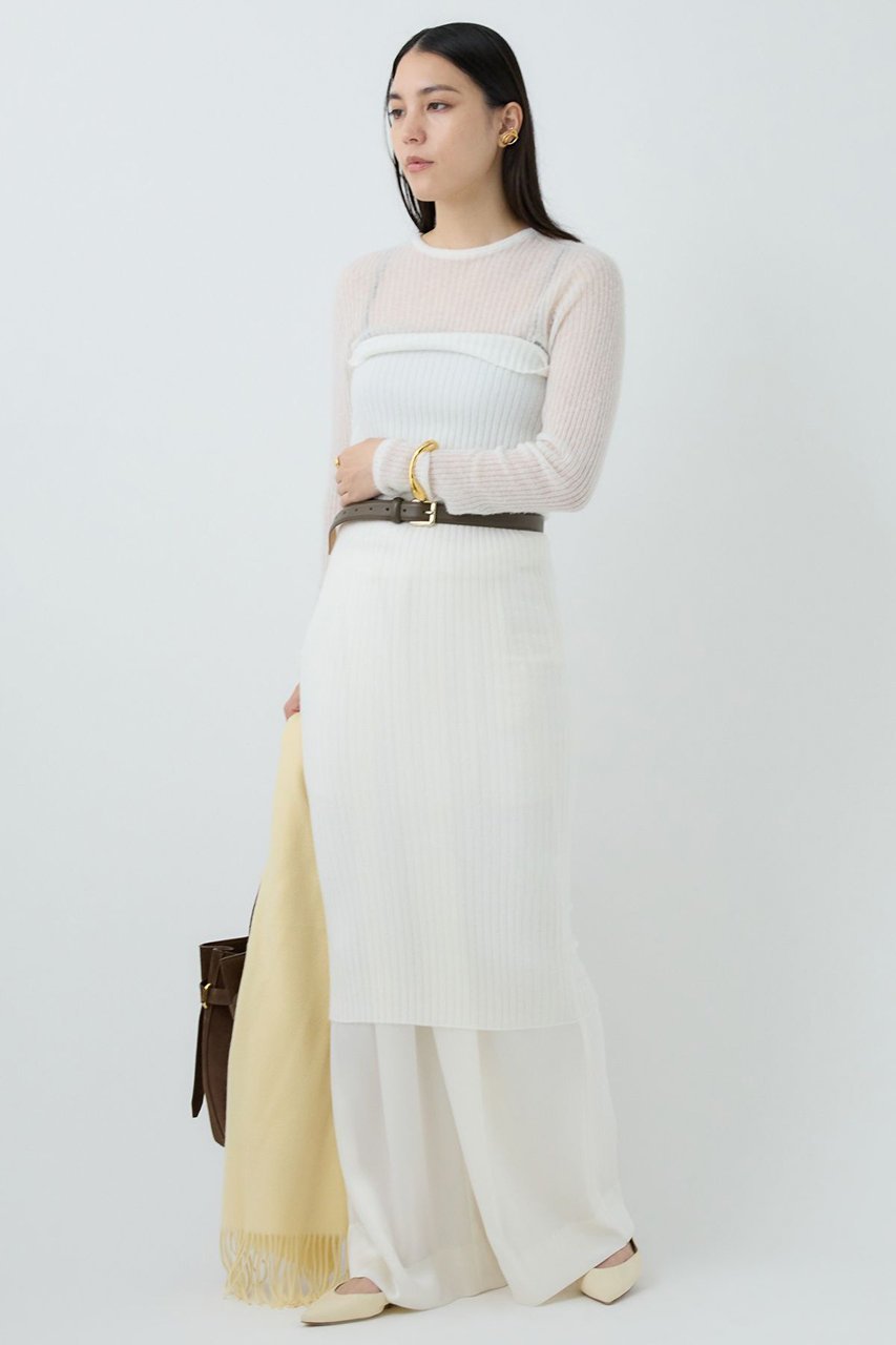 【カオス/Chaos】のフロットニットプルオーバー 人気、トレンドファッション・服の通販 founy(ファニー) 　ファッション　Fashion　レディースファッション　Fashion for Women　トップス・カットソー　Cut & Sew Tops　ニット　Knit Tops & Sweaters　カジュアルプルオーバー・ニットトップス　Pullovers & Knit Tops / Casual Pullovers　コンパクト　Compact, Small Size　シアー　Sheer, See-Through　ホールガーメント　WholeGarment, Seamless Knit　ミックス　Mix, Mixed Style　ループ　Loop, Loop Knit　 other-1|ID: prp329100004710764 ipo3291000000035759925