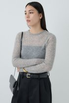 【カオス/Chaos】のフロットニットプルオーバー ライトグレー|ID:prp329100004710764