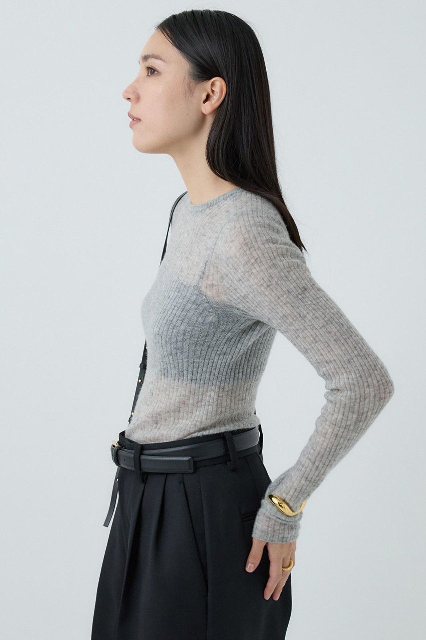 【カオス/Chaos】のフロットニットプルオーバー 人気、トレンドファッション・服の通販 founy(ファニー) 　ファッション　Fashion　レディースファッション　Fashion for Women　トップス・カットソー　Cut & Sew Tops　ニット　Knit Tops & Sweaters　カジュアルプルオーバー・ニットトップス　Pullovers & Knit Tops / Casual Pullovers　コンパクト　Compact, Small Size　シアー　Sheer, See-Through　ホールガーメント　WholeGarment, Seamless Knit　ミックス　Mix, Mixed Style　ループ　Loop, Loop Knit　other-3|ID: prp329100004710764 ipo3291000000035759930