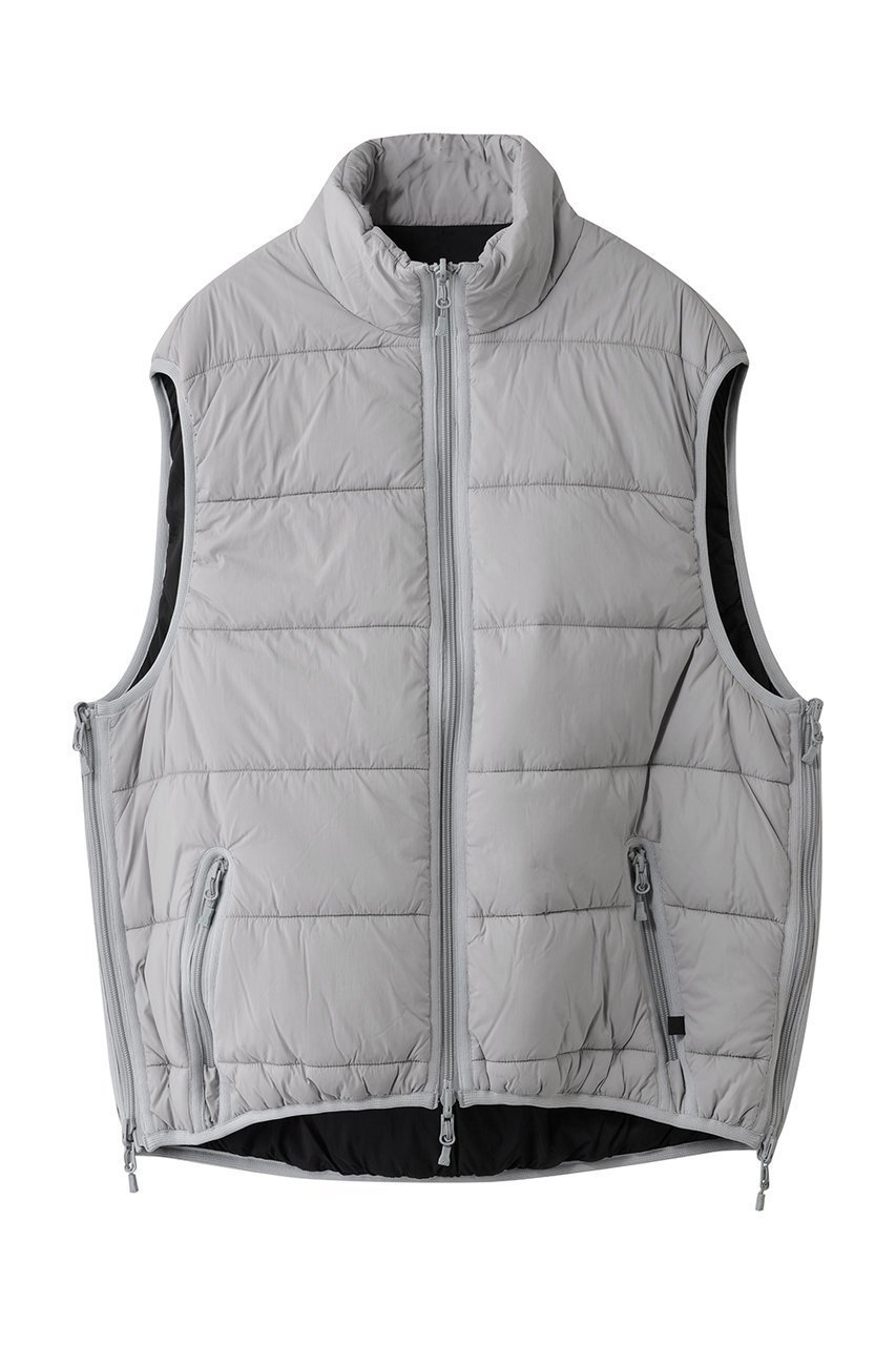 【ダイワ ピアサーティーナイン/DAIWA PIER39 / MEN】の【MEN】TECH REVERSIBLE CLIMBERS PUFF VEST インテリア・キッズ・メンズ・レディースファッション・服の通販 founy(ファウニー) 　ファッション　Fashion　メンズファッション　Fashion for Men　アウター　Men's Coats Outerwear　アウトドア　Outdoor Clothing　シンプル　Simple, Minimal　スポーツ　Sports, Activewear　ベスト　Vest, Waistcoat　ポケット　Pocket, Pocket Detail　防寒　Cold Protection, Winter-Ready　シルバー×ブラック|ID: prp329100004710767 ipo3291000000036957351
