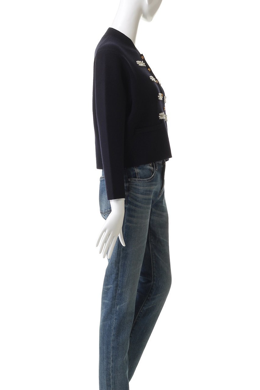 【ミュベール/MUVEIL】のナポレオンニットジャケット 人気、トレンドファッション・服の通販 founy(ファニー) 　ファッション　Fashion　レディースファッション　Fashion for Women　アウター　Coat / Outerwear Collection　レディースジャケット・軽アウター　Jackets　クール　Cool, Chic　ショート　Short, Short Length　ジャカード／ジャガード　Jacquard, Woven Pattern　ジャケット　Jacket, Outerwear　ダブル　Double, Double-Breasted　パール　Pearl, Pearl Accent　マニッシュ　Mannish, Boyish　メタル　Metal, Metal Parts　モチーフ　Motif, Design Theme　新作・新入荷　New Arrivals / New In　other-3|ID: prp329100004712179 ipo3291000000034036996
