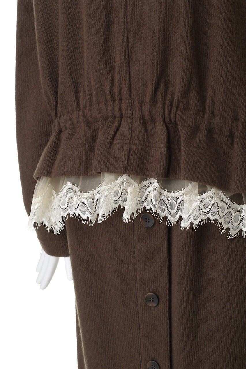 【ミュベール/MUVEIL】のレースニットセットアップワンピース 人気、トレンドファッション・服の通販 founy(ファニー) 　ファッション　Fashion　レディースファッション　Fashion for Women　ワンピース　Dresses　チュニック　Tunic Tops & Dresses　オーガンジー　Organza Fabric　セットアップ　Set-Up, Coordinated Outfit　チュニック　Tunic, Long Top　レース　Lace, Lace Fabric　ロング　Long, Long-Length　新作・新入荷　New Arrivals / New In　other-5|ID: prp329100004712180 ipo3291000000034037007