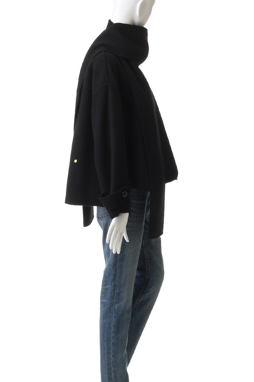 【ミュベール/MUVEIL】のリバー仕立てコート 人気、トレンドファッション・服の通販 founy(ファニー) 　ファッション　Fashion　レディースファッション　Fashion for Women　アウター　Coat / Outerwear Collection　コート・ロングコート・ピーコート　Long Coats, Peacoats & More　ショート　Short, Short Length　ストール　Stole, Wrap　ドレープ　Drape, Draping Fabric　フレア　Flare, Flared　other-3|ID: prp329100004712182 ipo3291000000034853875