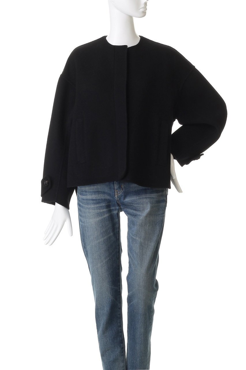 【ミュベール/MUVEIL】のリバー仕立てコート 人気、トレンドファッション・服の通販 founy(ファニー) 　ファッション　Fashion　レディースファッション　Fashion for Women　アウター　Coat / Outerwear Collection　コート・ロングコート・ピーコート　Long Coats, Peacoats & More　ショート　Short, Short Length　ストール　Stole, Wrap　ドレープ　Drape, Draping Fabric　フレア　Flare, Flared　other-7|ID: prp329100004712182 ipo3291000000034853879