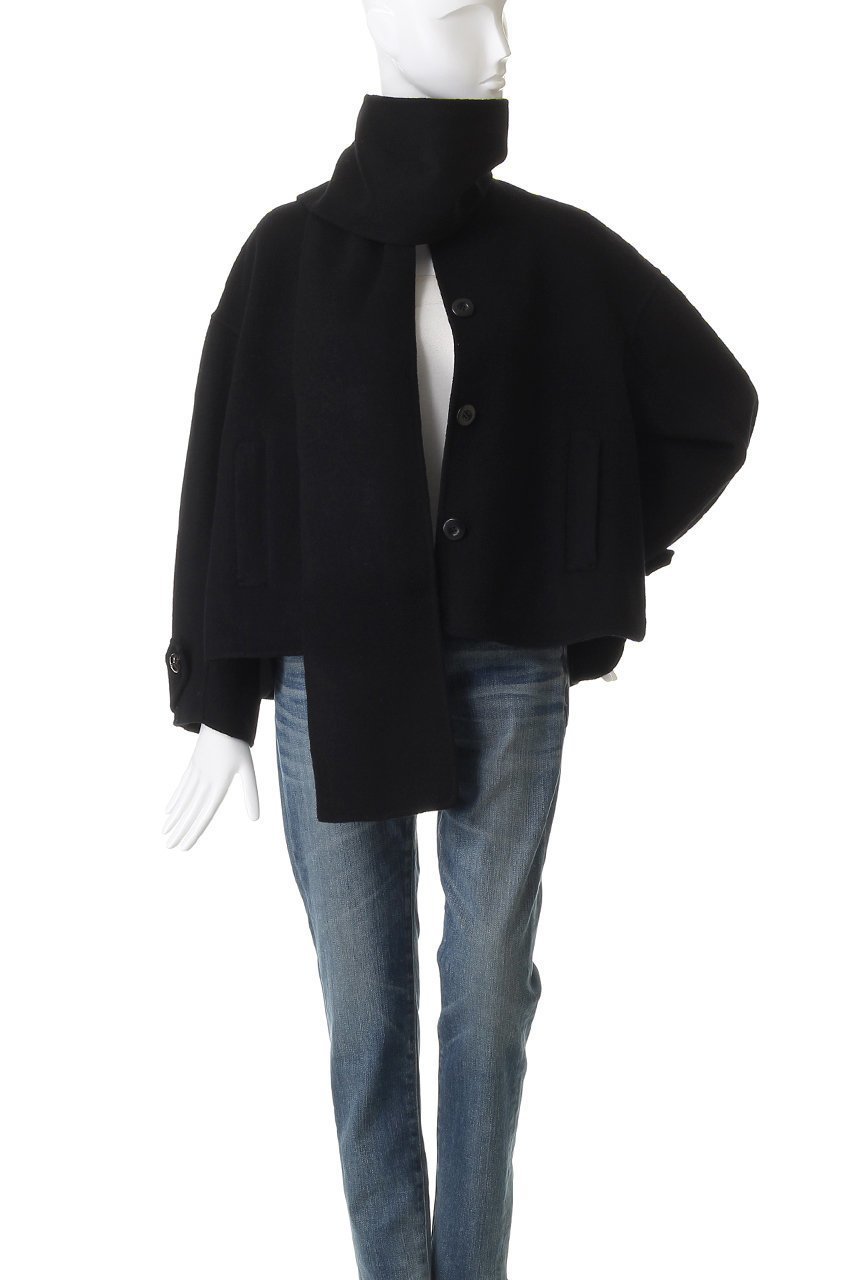 【ミュベール/MUVEIL】のリバー仕立てコート 人気、トレンドファッション・服の通販 founy(ファニー) 　ファッション　Fashion　レディースファッション　Fashion for Women　アウター　Coat / Outerwear Collection　コート・ロングコート・ピーコート　Long Coats, Peacoats & More　ショート　Short, Short Length　ストール　Stole, Wrap　ドレープ　Drape, Draping Fabric　フレア　Flare, Flared　other-8|ID: prp329100004712182 ipo3291000000034853880