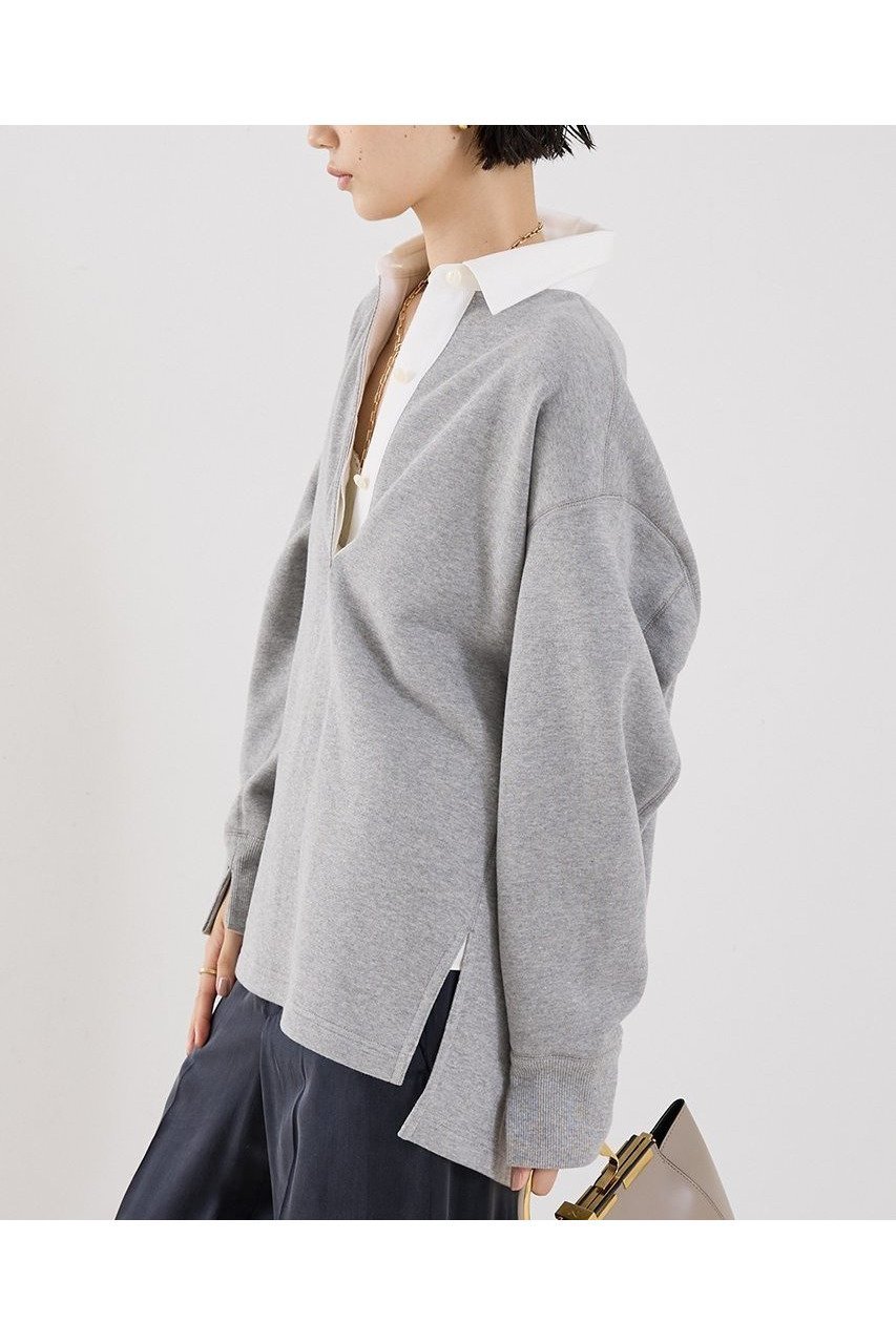 【ザ ストア バイ シー/THE STORE by C】の【COCUCA】ポロスエット 人気、トレンドファッション・服の通販 founy(ファニー) 　ファッション　Fashion　レディースファッション　Fashion for Women　トップス・カットソー　Cut & Sew Tops　シャツ・ブラウス・オフィスカジュアル　Elegant Blouses & Button-Ups　レディースパーカー・カジュアルフーディー　Casual Hoodies & Sweatshirts　ロングTシャツ・Tシャツ　Longline T-Shirts & Tees　スウェット・クルーネックトップス　Sweatshirts & Crewnecks / Relaxed Fit Sweat Tops　カットソー・ベーシックTシャツ　Cut-and-Sewn Tops / Stretch Tees & Basics　スウェット / スエット　Sweatshirt, Sweatwear　トレンド　Trend, Trending Now　バランス　Balance, Style Balance　パターン　Pattern, Design Print　新作・新入荷　New Arrivals / New In　other-2|ID: prp329100004712183 ipo3291000000034037029