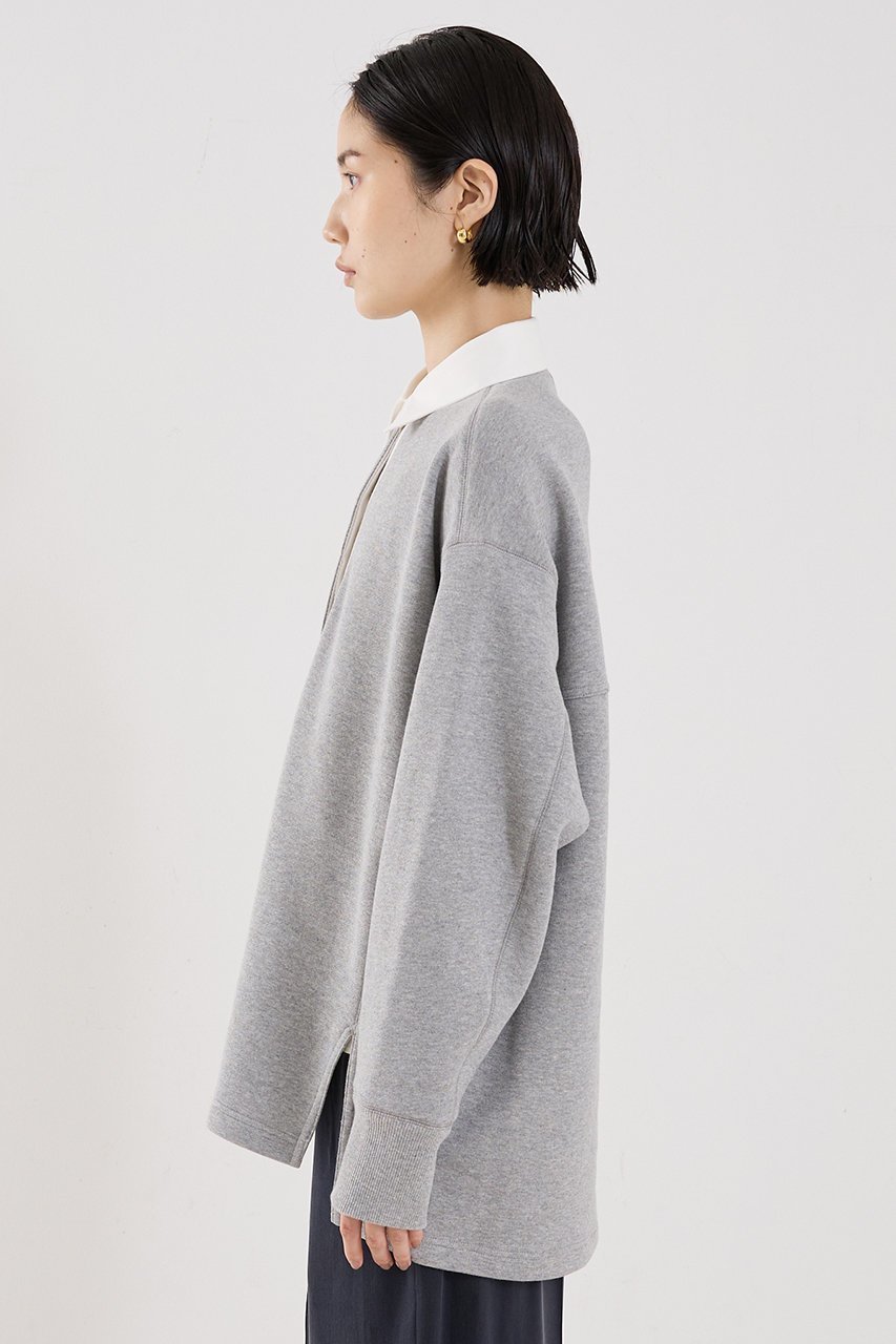 【ザ ストア バイ シー/THE STORE by C】の【COCUCA】ポロスエット 人気、トレンドファッション・服の通販 founy(ファニー) 　ファッション　Fashion　レディースファッション　Fashion for Women　トップス・カットソー　Cut & Sew Tops　シャツ・ブラウス・オフィスカジュアル　Elegant Blouses & Button-Ups　レディースパーカー・カジュアルフーディー　Casual Hoodies & Sweatshirts　ロングTシャツ・Tシャツ　Longline T-Shirts & Tees　スウェット・クルーネックトップス　Sweatshirts & Crewnecks / Relaxed Fit Sweat Tops　カットソー・ベーシックTシャツ　Cut-and-Sewn Tops / Stretch Tees & Basics　スウェット / スエット　Sweatshirt, Sweatwear　トレンド　Trend, Trending Now　バランス　Balance, Style Balance　パターン　Pattern, Design Print　新作・新入荷　New Arrivals / New In　other-6|ID: prp329100004712183 ipo3291000000034037033