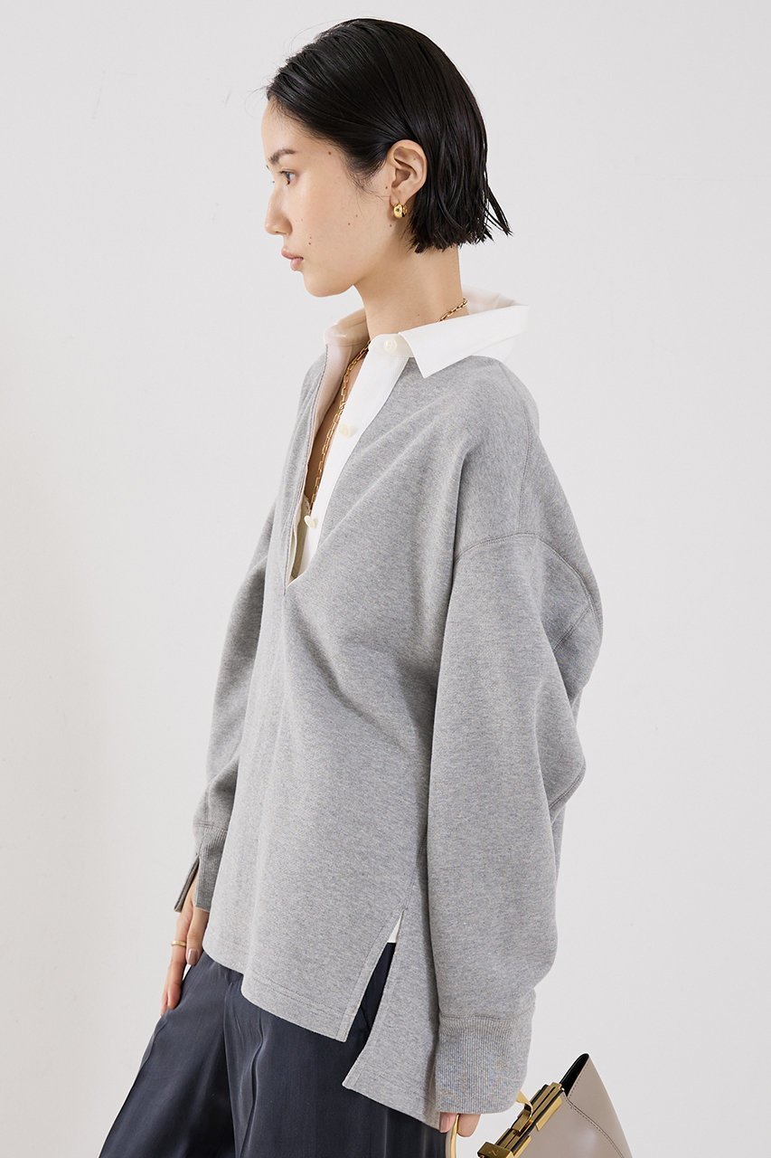 【ザ ストア バイ シー/THE STORE by C】の【COCUCA】ポロスエット 人気、トレンドファッション・服の通販 founy(ファニー) 　ファッション　Fashion　レディースファッション　Fashion for Women　トップス・カットソー　Cut & Sew Tops　シャツ・ブラウス・オフィスカジュアル　Elegant Blouses & Button-Ups　レディースパーカー・カジュアルフーディー　Casual Hoodies & Sweatshirts　ロングTシャツ・Tシャツ　Longline T-Shirts & Tees　スウェット・クルーネックトップス　Sweatshirts & Crewnecks / Relaxed Fit Sweat Tops　カットソー・ベーシックTシャツ　Cut-and-Sewn Tops / Stretch Tees & Basics　スウェット / スエット　Sweatshirt, Sweatwear　トレンド　Trend, Trending Now　バランス　Balance, Style Balance　パターン　Pattern, Design Print　other-2|ID: prp329100004712183 ipo3291000000035453115