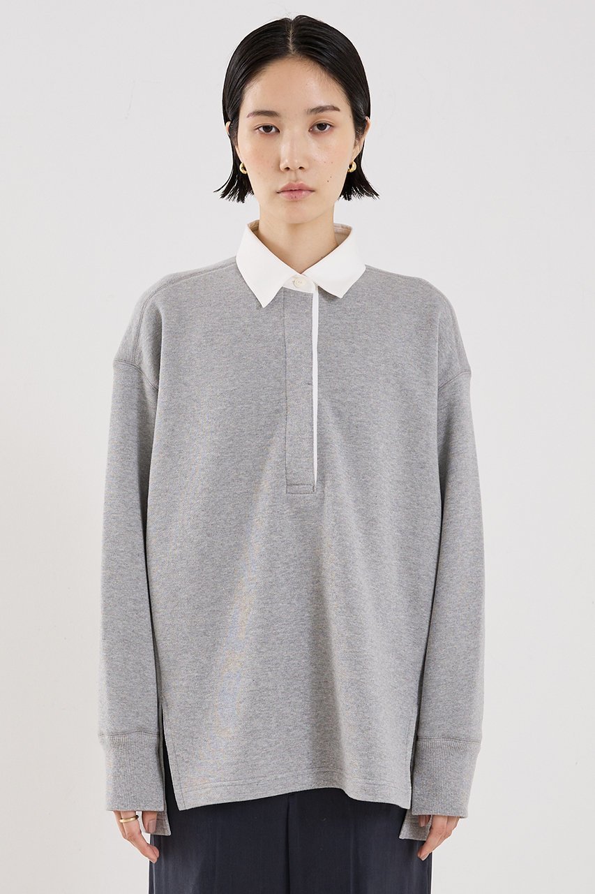 【ザ ストア バイ シー/THE STORE by C】の【COCUCA】ポロスエット 人気、トレンドファッション・服の通販 founy(ファニー) 　ファッション　Fashion　レディースファッション　Fashion for Women　トップス・カットソー　Cut & Sew Tops　シャツ・ブラウス・オフィスカジュアル　Elegant Blouses & Button-Ups　レディースパーカー・カジュアルフーディー　Casual Hoodies & Sweatshirts　ロングTシャツ・Tシャツ　Longline T-Shirts & Tees　スウェット・クルーネックトップス　Sweatshirts & Crewnecks / Relaxed Fit Sweat Tops　カットソー・ベーシックTシャツ　Cut-and-Sewn Tops / Stretch Tees & Basics　スウェット / スエット　Sweatshirt, Sweatwear　トレンド　Trend, Trending Now　バランス　Balance, Style Balance　パターン　Pattern, Design Print　other-5|ID: prp329100004712183 ipo3291000000035453122