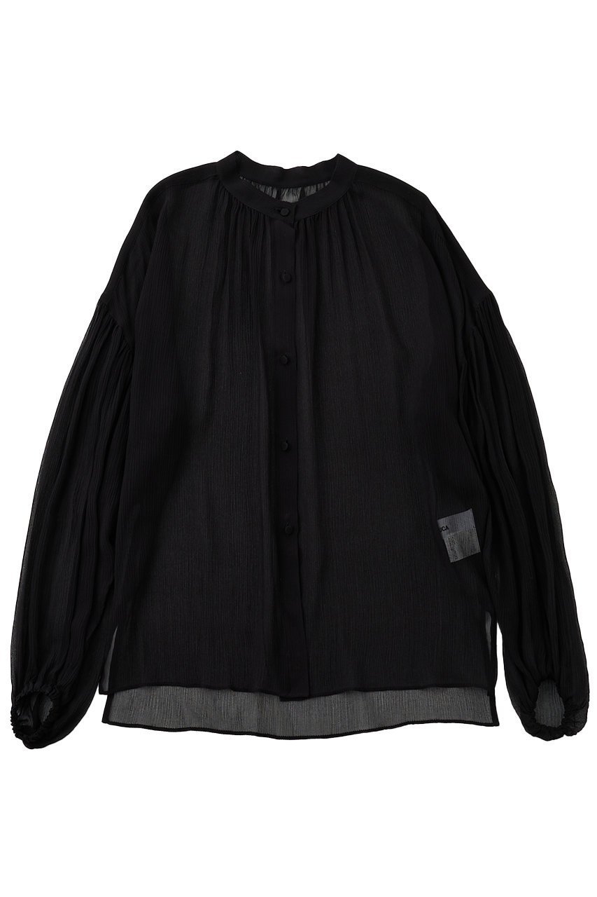 【ザ ストア バイ シー/THE STORE by C】の【COCUCA】シルクフェミニンブラウス 人気、トレンドファッション・服の通販 founy(ファニー) 　ファッション　Fashion　レディースファッション　Fashion for Women　トップス・カットソー　Cut & Sew Tops　シャツ・ブラウス・オフィスカジュアル　Elegant Blouses & Button-Ups　おすすめ　Recommended / Our Picks　インナー　Innerwear　エレガント 上品　Elegant　ギャザー　Gathered, Ruffled　シアー　Sheer, See-Through　シルク　Silk, 100% Silk　ジャケット　Jacket, Outerwear　スリーブ　Sleeve, Long Sleeve / Short Sleeve　ロング　Long, Long-Length　新作・新入荷　New Arrivals / New In　 other-1|ID: prp329100004712185 ipo3291000000034037047