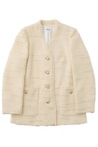 【ザ ストア バイ シー/THE STORE by C】の【COCUCA】ツイードVネックジャケット アイボリー|ID: prp329100004712186 ipo3291000000034483873