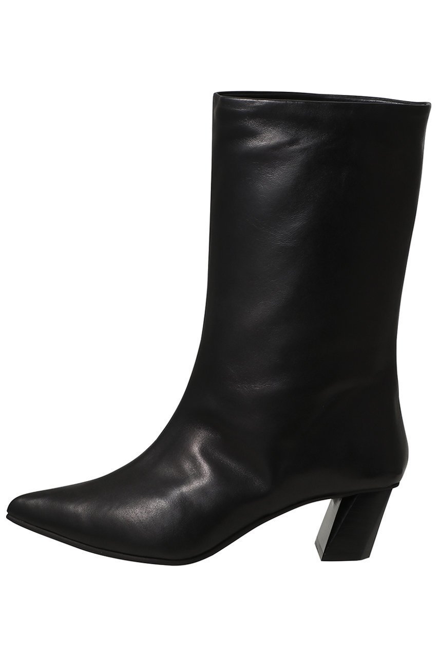 【ピアッカセッテ/ph7+】のポインテッドトウルーズミドルブーツ インテリア・キッズ・メンズ・レディースファッション・服の通販 founy(ファニー) 　ファッション　Fashion　レディースファッション　Fashion for Women　シンプル　Simple, Minimal　ミドル　Middle Length, Mid Height　エレガント 上品　Elegant　ブラック|ID: prp329100004712188 ipo3291000000035453131