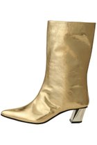 【ピアッカセッテ/ph7+】のポインテッドトウルーズミドルブーツ ゴールド|ID:prp329100004712188