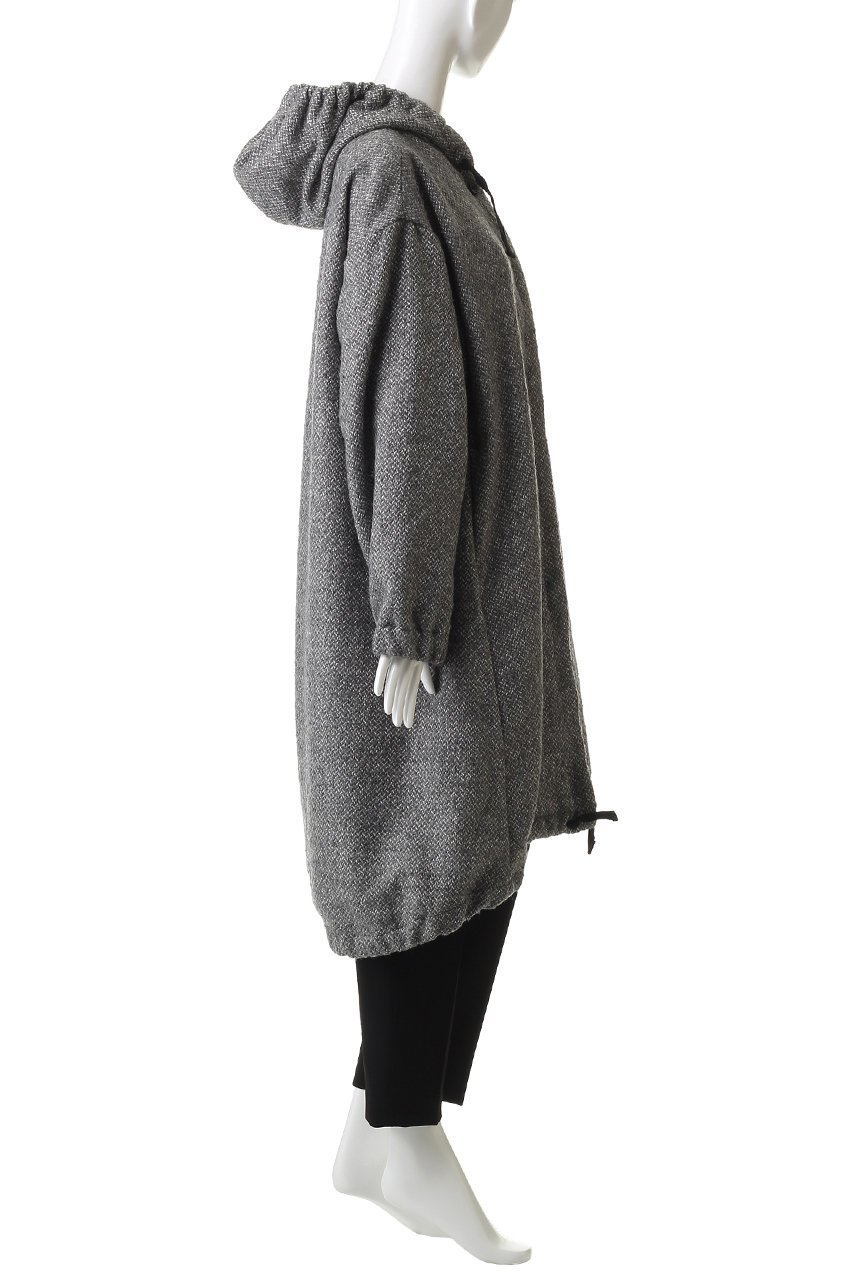 【ミズイロ インド/mizuiro ind】のwool blend hooded CT コート 人気、トレンドファッション・服の通販 founy(ファニー) 　ファッション　Fashion　レディースファッション　Fashion for Women　アウター　Coat / Outerwear Collection　コート・ロングコート・ピーコート　Long Coats, Peacoats & More　スリーブ　Sleeve, Long Sleeve / Short Sleeve　ビッグ　Big, Oversized　ロング　Long, Long-Length　エレガント 上品　Elegant　新作・新入荷　New Arrivals / New In　other-3|ID: prp329100004712189 ipo3291000000034037085