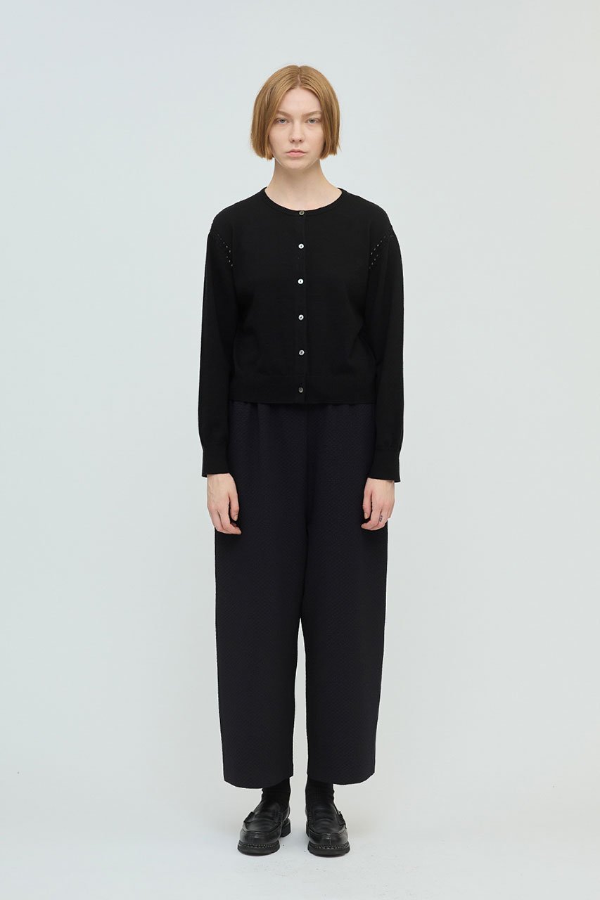 【ミズイロ インド/mizuiro ind】のcrew neck C/D crochet カーディガン 人気、トレンドファッション・服の通販 founy(ファニー) 　ファッション　Fashion　レディースファッション　Fashion for Women　トップス・カットソー　Cut & Sew Tops　ニット　Knit Tops & Sweaters　カーディガン・羽織り　Layered Style Cardigans　おすすめ　Recommended / Our Picks　カーディガン　Cardigan, Knitwear　クロシェ　Crochet, Knitted Lace　シンプル　Simple, Minimal　スラックス　Slacks, Dress Pants　デニム　Denim, Jeans Material　トレンド　Trend, Trending Now　other-6|ID: prp329100004712190 ipo3291000000034144382