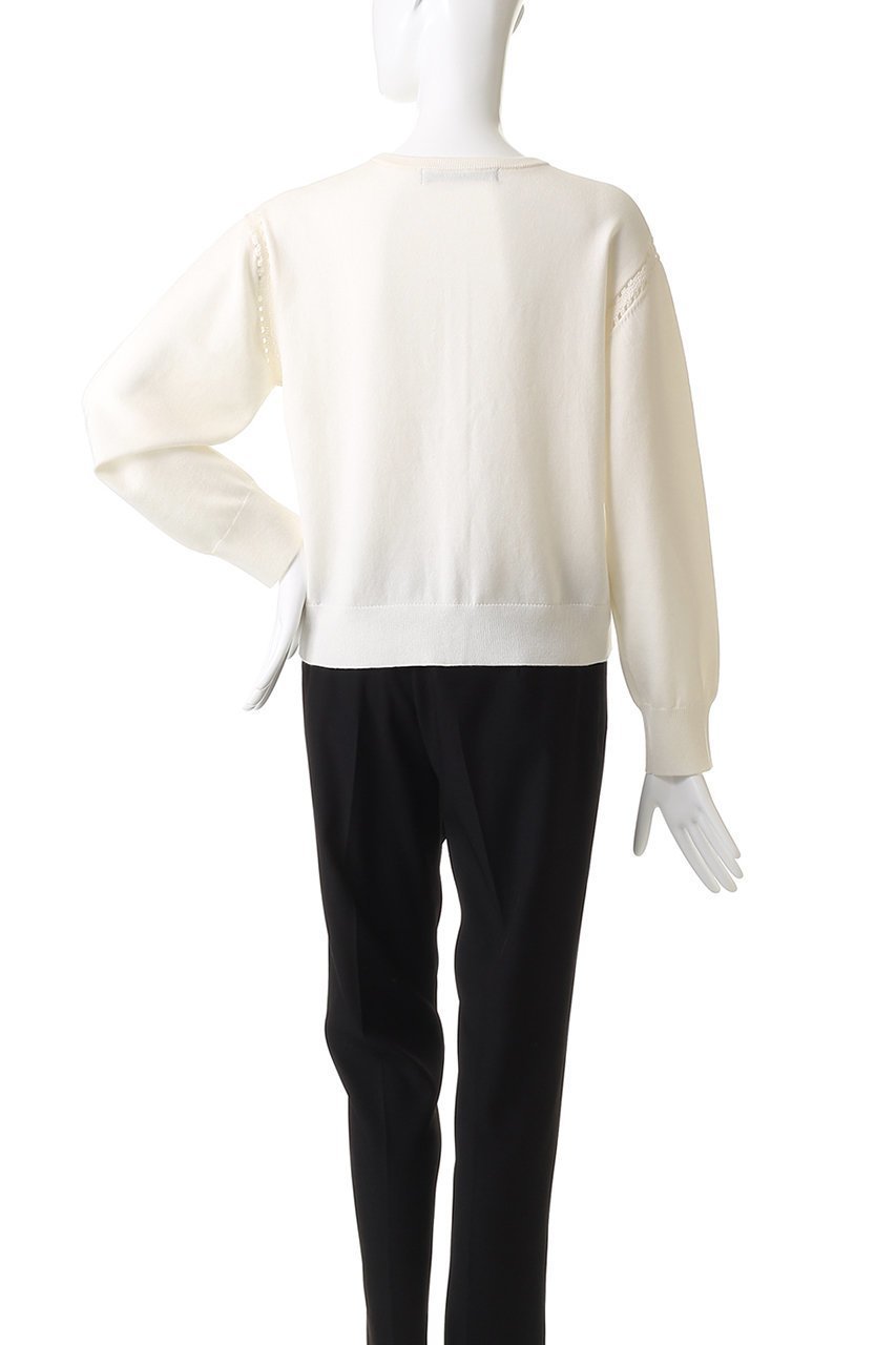 【ミズイロ インド/mizuiro ind】のクルーネックカーディガンクロシェ 人気、トレンドファッション・服の通販 founy(ファニー) 　ファッション　Fashion　レディースファッション　Fashion for Women　トップス・カットソー　Cut & Sew Tops　ニット　Knit Tops & Sweaters　カーディガン・羽織り　Layered Style Cardigans　おすすめ　Recommended / Our Picks　カーディガン　Cardigan, Knitwear　クロシェ　Crochet, Knitted Lace　シンプル　Simple, Minimal　スラックス　Slacks, Dress Pants　デニム　Denim, Jeans Material　トレンド　Trend, Trending Now　other-4|ID: prp329100004712190 ipo3291000000035666100