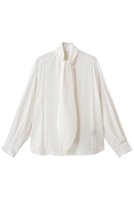 【エリオポール/heliopole】のシアーチェックボウタイブラウス 人気、トレンドファッション・服の通販 founy(ファニー) ファッション Fashion レディースファッション Fashion for Women トップス・カットソー Cut & Sew Tops シャツ・ブラウス・オフィスカジュアル Elegant Blouses & Button-Ups シアー Sheer, See-Through スリーブ Sleeve, Long Sleeve / Short Sleeve デニム Denim, Jeans Material フェミニン Feminine, Girly ロング Long, Long-Length 新作・新入荷 New Arrivals / New In |ID:prp329100004712197