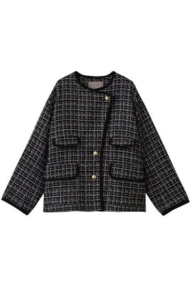 【エリオポール/heliopole】のツイードビッグジャケット 人気、トレンドファッション・服の通販 founy(ファニー) ファッション Fashion レディースファッション Fashion for Women アウター Coat / Outerwear Collection レディースジャケット・軽アウター Jackets エレガント 上品 Elegant コーデュロイ Corduroy, Cord Fabric ジャケット Jacket, Outerwear スリーブ Sleeve, Long Sleeve / Short Sleeve ツイード Twill, Twill Weave トリミング Trimming, Decorative Edge ロング Long, Long-Length A/W・秋冬 Autumn/Winter |ID:prp329100004712198