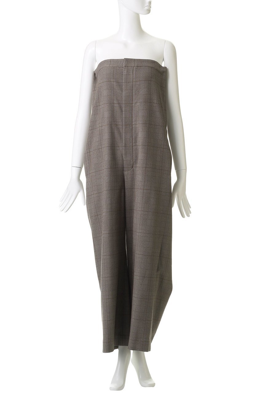【エリオポール/heliopole】のジャンプスーツ(BARE TOP) 人気、トレンドファッション・服の通販 founy(ファニー) 　ファッション　Fashion　レディースファッション　Fashion for Women　パンツ　Pants & Trousers　スタイリッシュ　Stylish, Fashionable　ストレート　Straight, Straight Cut　スーツ　Suit, Formalwear　チェック　Check, Plaid, Tartan　人気　Popular, Best Seller　定番　Standard, Basic Item　新作・新入荷　New Arrivals / New In　other-2|ID: prp329100004712200 ipo3291000000034037164