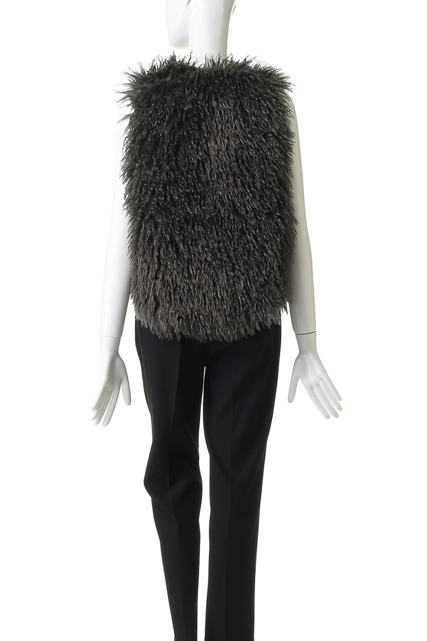 【エリオポール/heliopole】のシープフェイクファージレ 人気、トレンドファッション・服の通販 founy(ファニー) 　ファッション　Fashion　レディースファッション　Fashion for Women　アウター　Coat / Outerwear Collection　レディースジャケット・軽アウター　Jackets　ウェーブ　Wavy Pattern　ショート　Short, Short Length　ジャケット　Jacket, Outerwear　ベスト　Vest, Waistcoat　新作・新入荷　New Arrivals / New In　A/W・秋冬　Autumn/Winter　other-4|ID: prp329100004712201 ipo3291000000034037173
