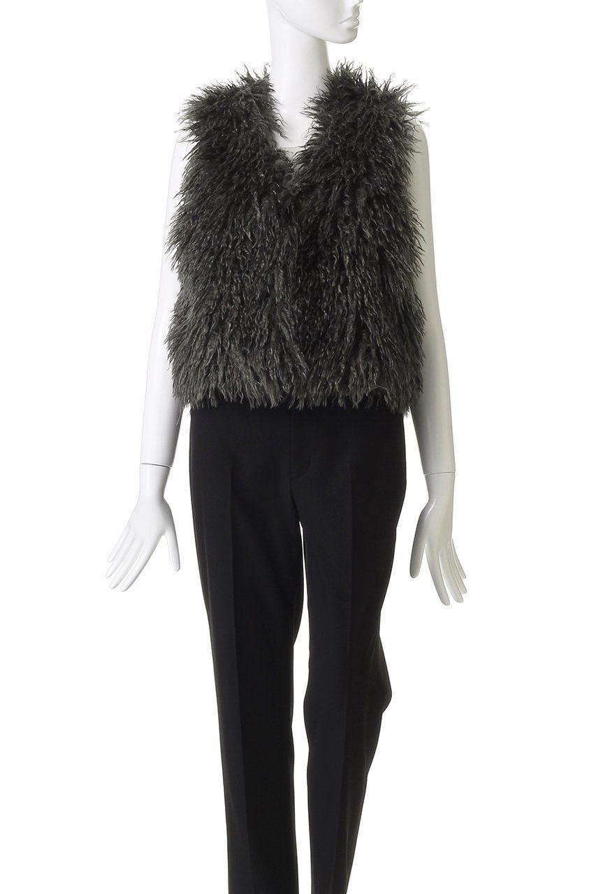 【エリオポール/heliopole】のシープフェイクファージレ 人気、トレンドファッション・服の通販 founy(ファニー) 　ファッション　Fashion　レディースファッション　Fashion for Women　アウター　Coat / Outerwear Collection　レディースジャケット・軽アウター　Jackets　ウェーブ　Wavy Pattern　ショート　Short, Short Length　ジャケット　Jacket, Outerwear　ベスト　Vest, Waistcoat　A/W・秋冬　Autumn/Winter　other-2|ID: prp329100004712201 ipo3291000000035625991