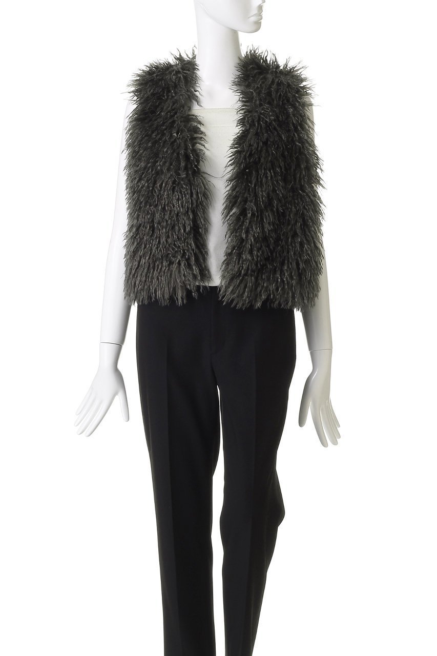 【エリオポール/heliopole】のシープフェイクファージレ 人気、トレンドファッション・服の通販 founy(ファニー) 　ファッション　Fashion　レディースファッション　Fashion for Women　アウター　Coat / Outerwear Collection　レディースジャケット・軽アウター　Jackets　ウェーブ　Wavy Pattern　ショート　Short, Short Length　ジャケット　Jacket, Outerwear　ベスト　Vest, Waistcoat　A/W・秋冬　Autumn/Winter　other-7|ID: prp329100004712201 ipo3291000000035625996