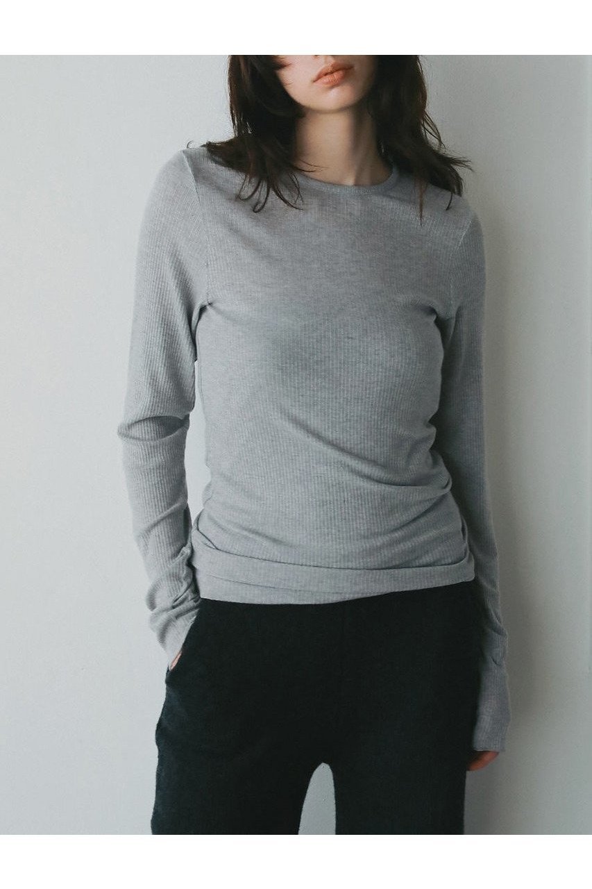 【ハー/HER.】の【10/2 12:00販売開始】カシミヤシルクブレンドシアーテレコプルオーバー 人気、トレンドファッション・服の通販 founy(ファニー) 　ファッション　Fashion　レディースファッション　Fashion for Women　トップス・カットソー　Cut & Sew Tops　ニット　Knit Tops & Sweaters　カジュアルプルオーバー・ニットトップス　Pullovers & Knit Tops / Casual Pullovers　インナー　Innerwear　シアー　Sheer, See-Through　シルク　Silk, 100% Silk　テレコ　Ribbed, Rib Stitch　冬　Winter / This Winter　新作・新入荷　New Arrivals / New In　other-8|ID: prp329100004713030 ipo3291000000034046502