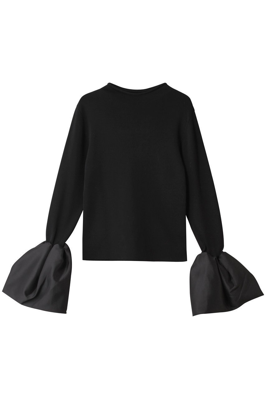 【ハー/HER.】のボリュームフレアスリーブニットプルオーバー 人気、トレンドファッション・服の通販 founy(ファニー) 　ファッション　Fashion　レディースファッション　Fashion for Women　トップス・カットソー　Cut & Sew Tops　ニット　Knit Tops & Sweaters　カジュアルプルオーバー・ニットトップス　Pullovers & Knit Tops / Casual Pullovers　インナー　Innerwear　ギャザー　Gathered, Ruffled　サテン　Satin, Glossy Fabric　デニム　Denim, Jeans Material　ベーシック　Basic, Essential　 other-1|ID: prp329100004713031 ipo3291000000036128969