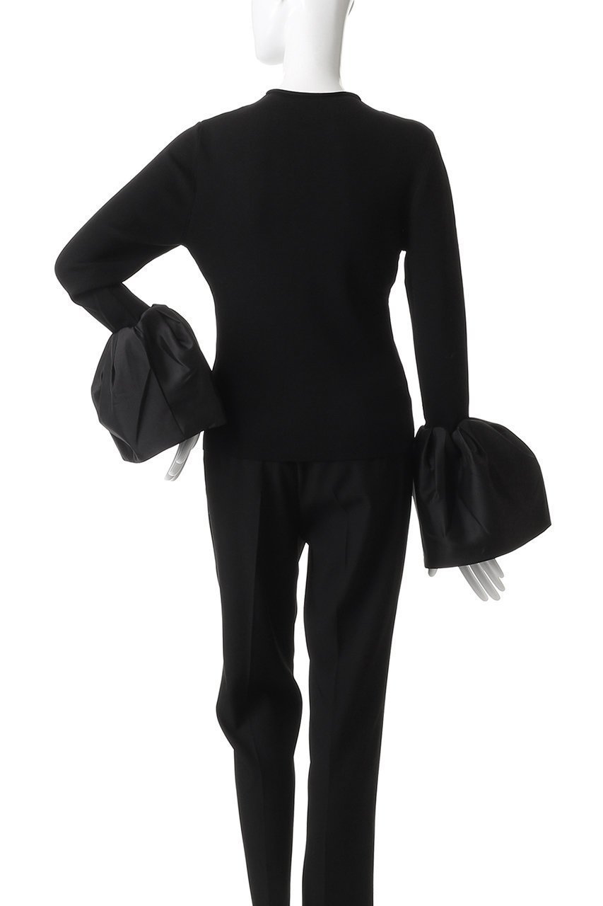 【ハー/HER.】のボリュームフレアスリーブニットプルオーバー 人気、トレンドファッション・服の通販 founy(ファニー) 　ファッション　Fashion　レディースファッション　Fashion for Women　トップス・カットソー　Cut & Sew Tops　ニット　Knit Tops & Sweaters　カジュアルプルオーバー・ニットトップス　Pullovers & Knit Tops / Casual Pullovers　インナー　Innerwear　ギャザー　Gathered, Ruffled　サテン　Satin, Glossy Fabric　デニム　Denim, Jeans Material　ベーシック　Basic, Essential　other-4|ID: prp329100004713031 ipo3291000000036128974