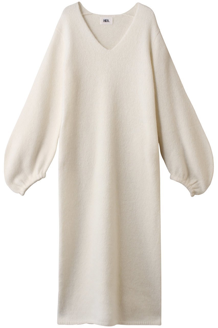 【ハー/HER.】のモヘアブレンドニットワンピース インテリア・キッズ・メンズ・レディースファッション・服の通販 founy(ファニー) 　ファッション　Fashion　レディースファッション　Fashion for Women　ワンピース　Dresses　ニットワンピース　Knit Dresses　チュニック　Tunic Tops & Dresses　ストレート　Straight, Straight Cut　タオル　Towel, Bath Towel　チュニック　Tunic, Long Top　マキシ　Maxi, Full Length　ミドル　Middle Length, Mid Height　リラックス　Relax, Relaxed Fit　ルーズ　Loose, Oversized　ロング　Long, Long-Length　オフホワイト|ID: prp329100004713032 ipo3291000000035842094
