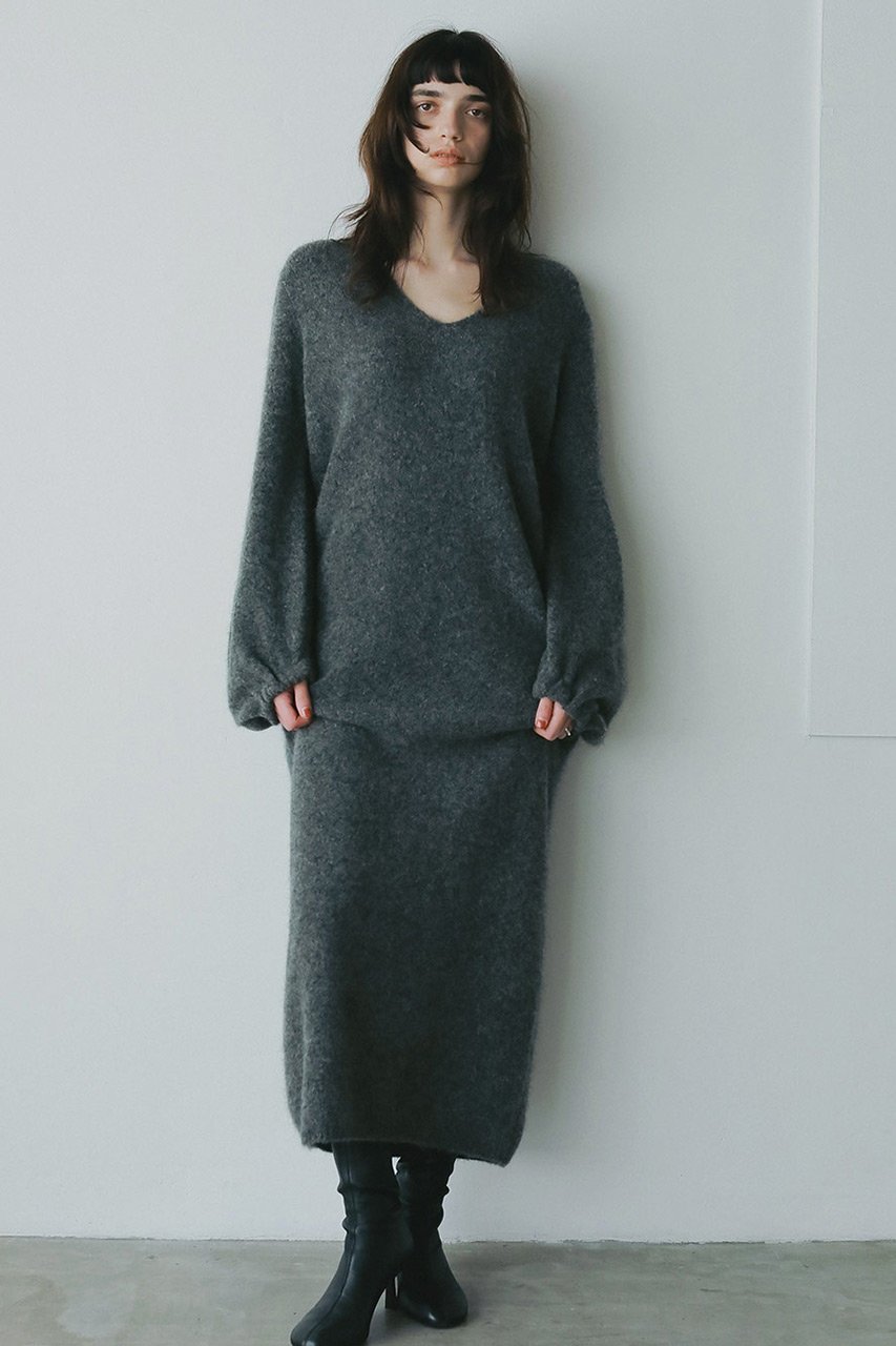 【ハー/HER.】のモヘアブレンドニットワンピース 人気、トレンドファッション・服の通販 founy(ファニー) 　ファッション　Fashion　レディースファッション　Fashion for Women　ワンピース　Dresses　ニットワンピース　Knit Dresses　チュニック　Tunic Tops & Dresses　ストレート　Straight, Straight Cut　タオル　Towel, Bath Towel　チュニック　Tunic, Long Top　マキシ　Maxi, Full Length　ミドル　Middle Length, Mid Height　リラックス　Relax, Relaxed Fit　ルーズ　Loose, Oversized　ロング　Long, Long-Length　other-7|ID: prp329100004713032 ipo3291000000035842105