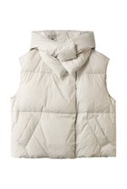 【ハー/HER.】のフーデッドダウンベスト オフホワイト|ID: prp329100004713033 ipo3291000000035948600