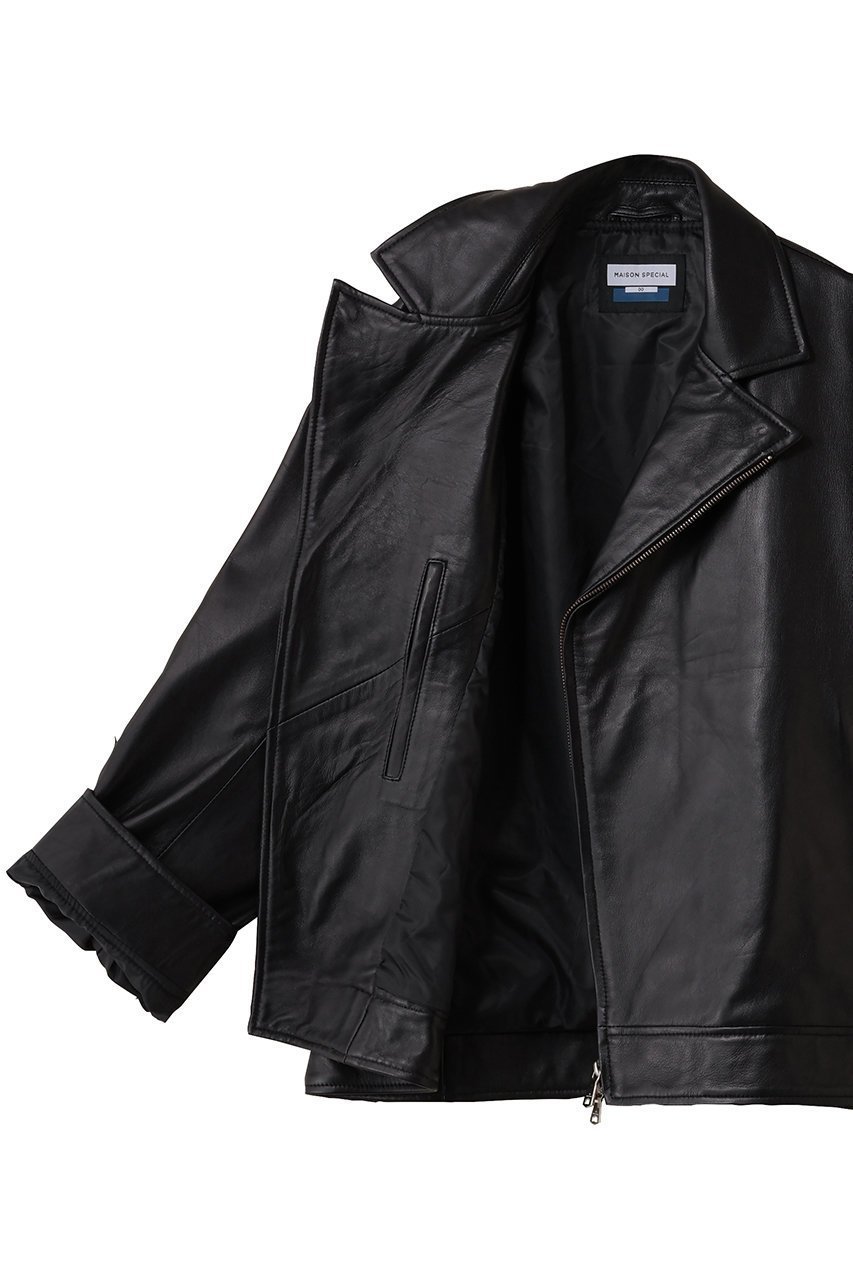 【メゾンスペシャル/MAISON SPECIAL】の【UNISEX】SHEEPレザーテーラード襟ダブルライダース 人気、トレンドファッション・服の通販 founy(ファニー) 　ファッション　Fashion　レディースファッション　Fashion for Women　アウター　Coat / Outerwear Collection　レディースジャケット・軽アウター　Jackets　ライダースジャケット / レザースタイル　Riders Jackets & Biker Style　ユニセックス　Unisex, Genderless　ジャケット　Jacket, Outerwear　スタイリッシュ　Stylish, Fashionable　ライダース　Riders　定番　Standard, Basic Item　新作・新入荷　New Arrivals / New In　A/W・秋冬　Autumn/Winter　other-6|ID: prp329100004713035 ipo3291000000034046546