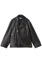 【メゾンスペシャル/MAISON SPECIAL】の【UNISEX】SHEEPレザーテーラード襟ダブルライダース D.BLK(ブラック)|ID: prp329100004713035 ipo3291000000035275653