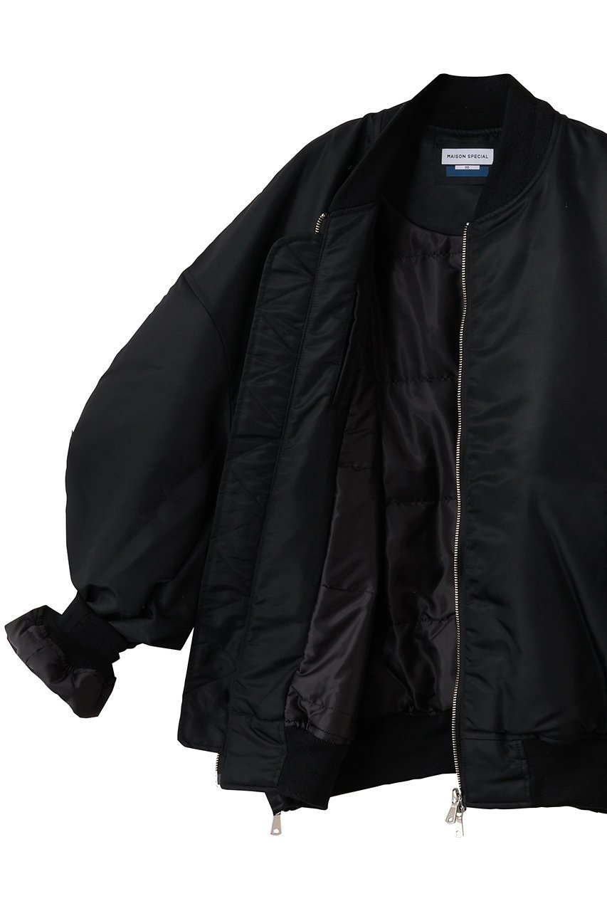 【メゾンスペシャル/MAISON SPECIAL】の【UNISEX】ナイロンMA-1 人気、トレンドファッション・服の通販 founy(ファニー) 　ファッション　Fashion　レディースファッション　Fashion for Women　アウター　Coat / Outerwear Collection　レディースジャケット・軽アウター　Jackets　ブルゾンジャケット・スポーティアウター　Blouson Jackets　MA-1ジャケット　MA-1 Bomber Jackets / Flight Jackets　ユニセックス　Unisex, Genderless　ジャケット　Jacket, Outerwear　スタイリッシュ　Stylish, Fashionable　スリーブ　Sleeve, Long Sleeve / Short Sleeve　ブルゾン　Blouson, Bomber Jacket　ロング　Long, Long-Length　新作・新入荷　New Arrivals / New In　other-7|ID: prp329100004713038 ipo3291000000034046573