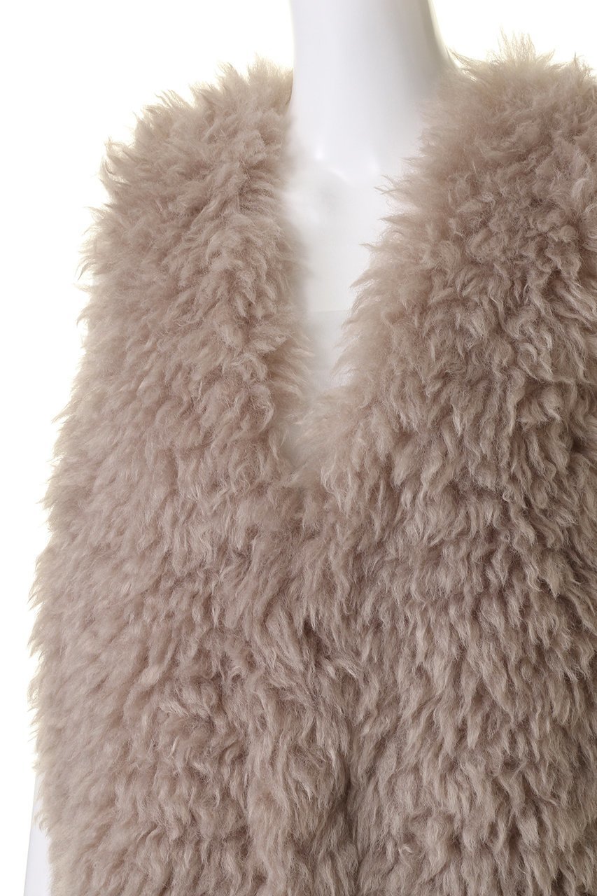 【リナージオ/LIGNAGGIO】のトスカーナラム風フェイクファー ロングジレ 人気、トレンドファッション・服の通販 founy(ファニー) 　ファッション　Fashion　レディースファッション　Fashion for Women　アウター　Coat / Outerwear Collection　コート・ロングコート・ピーコート　Long Coats, Peacoats & More　なめらか　Smooth, Silky Texture　シンプル　Simple, Minimal　フェイクファー　Faux Fur, Imitation Fur　ラグジュアリー　Luxury, Elegant　ロング　Long, Long-Length　傘　Umbrella, Parasol　再入荷　Restock / Back in Stock　other-5|ID: prp329100004713050 ipo3291000000034046771