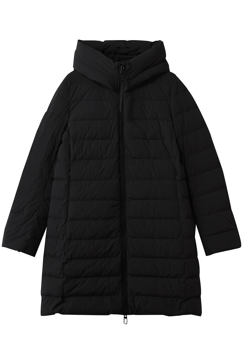 【デュノ/DUNO】のCELLINI フーディーダウンコート インテリア・キッズ・メンズ・レディースファッション・服の通販 founy(ファニー) 　ファッション　Fashion　レディースファッション　Fashion for Women　アウター　Coat / Outerwear Collection　コート・ロングコート・ピーコート　Long Coats, Peacoats & More　ダウンジャケット・軽量ダウン　Warm & Lightweight Down Jackets　2025年　2025　2025-2026秋冬・A/W　Autumn/Winter 2025–26 AW25–26　ストレッチ　Stretch, Stretchy Fabric　ダウン　Down, Puffer　ハーフ　Half, Half-Length　バランス　Balance, Style Balance　A/W・秋冬　Autumn/Winter　防寒　Cold Protection, Winter-Ready　ブラック|ID: prp329100004713052 ipo3291000000034046786